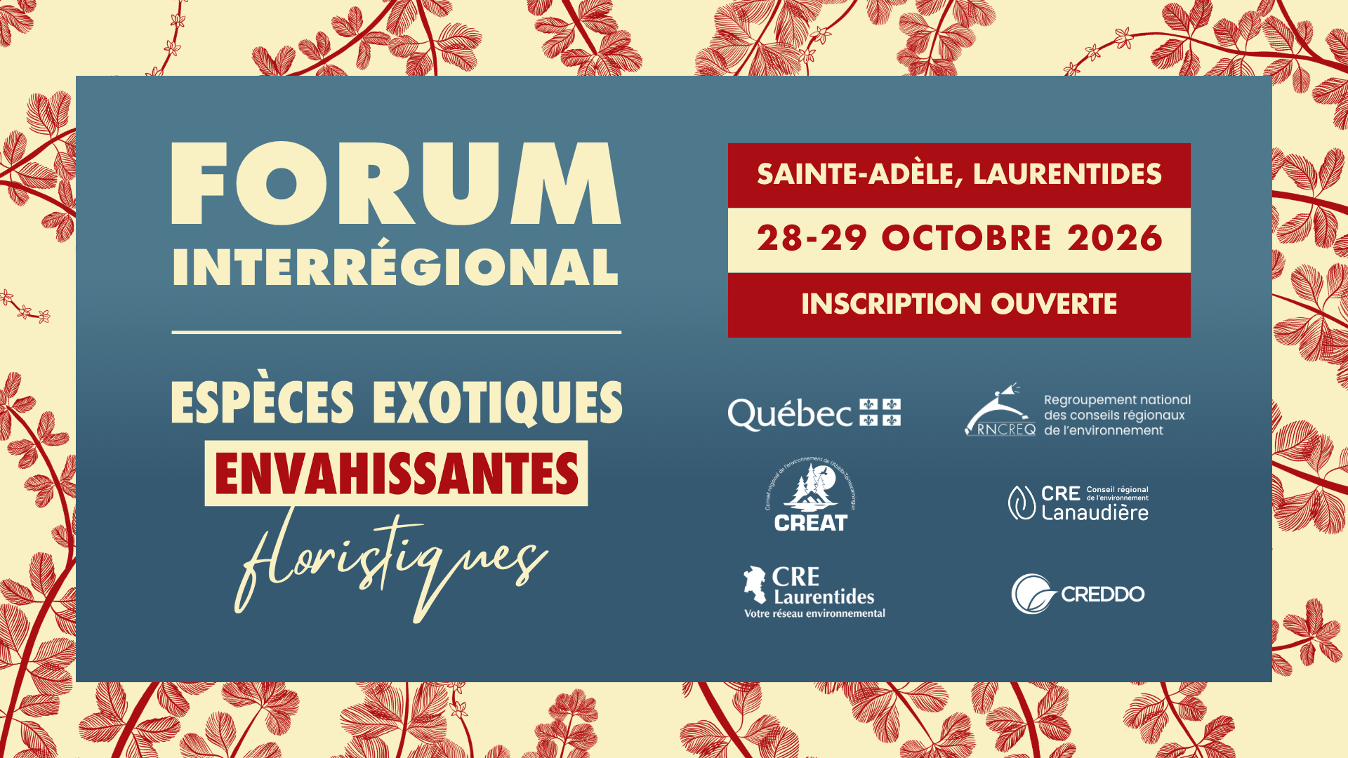 Forum interrégional sur les espèces exotiques envahissantes floristiques