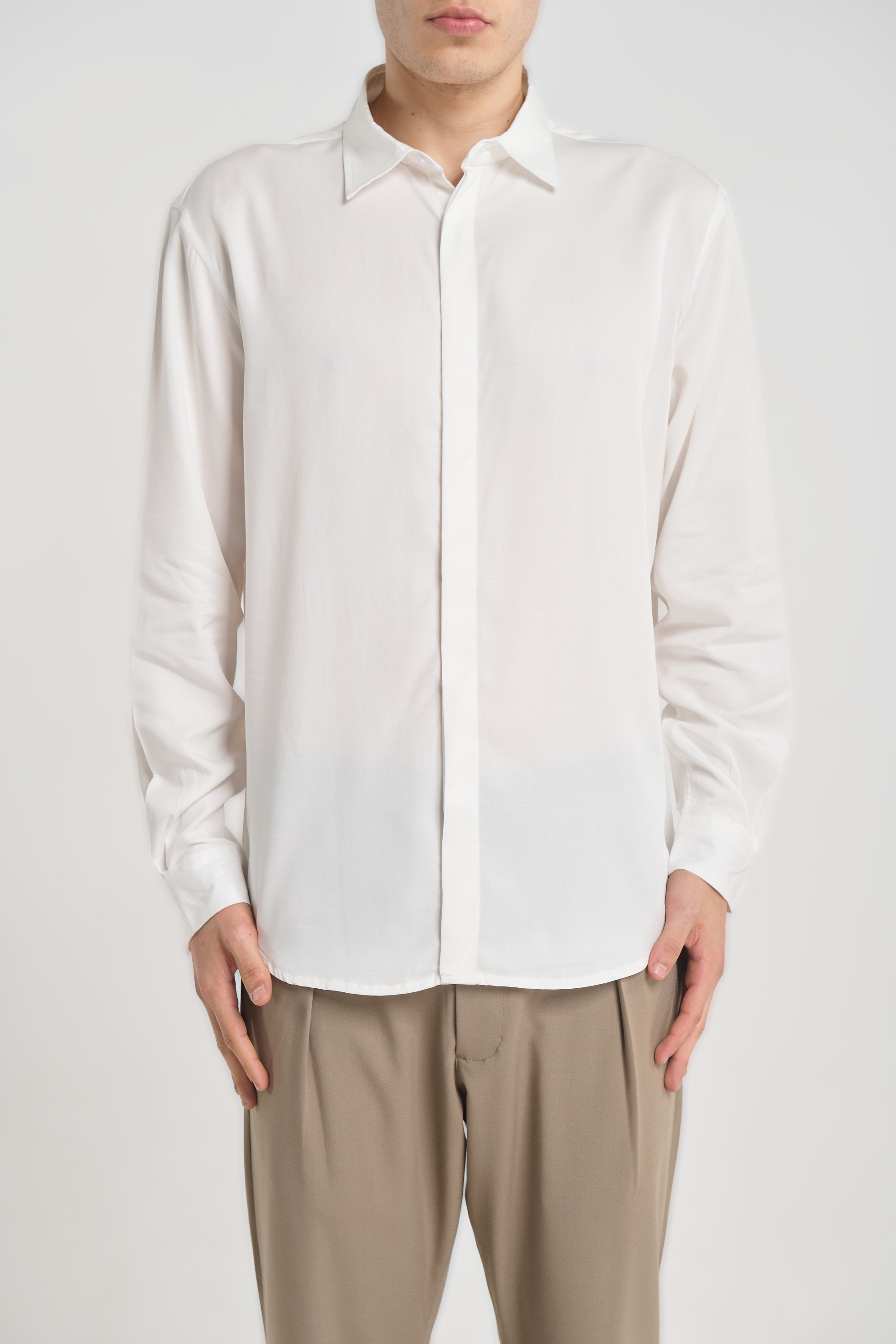 Yamada 3588 White Dress Shirt — Men's Shirts, Regular Fit