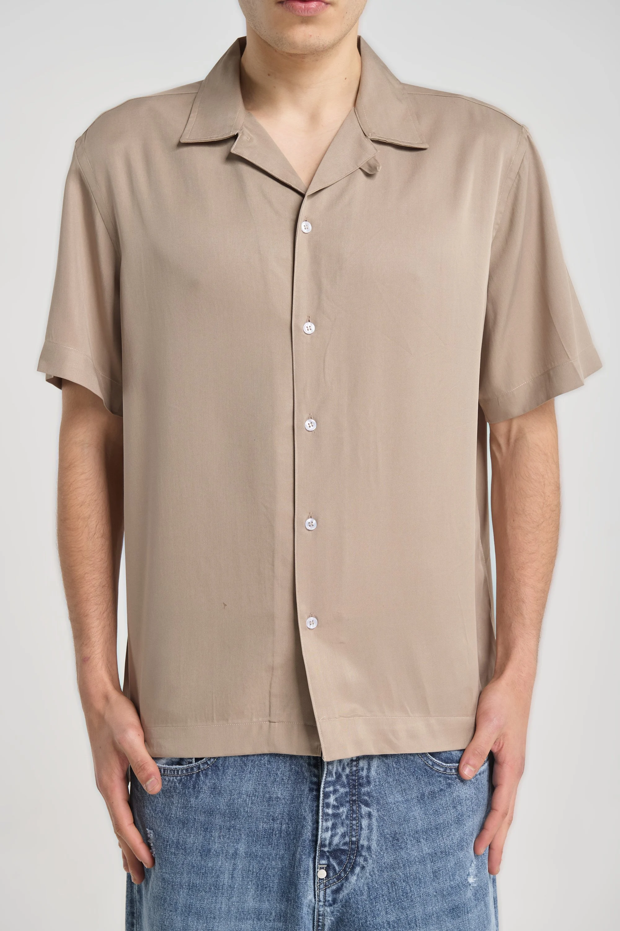 Sakai BY 3603 Taupe — Men's Shirts, Regular Fit