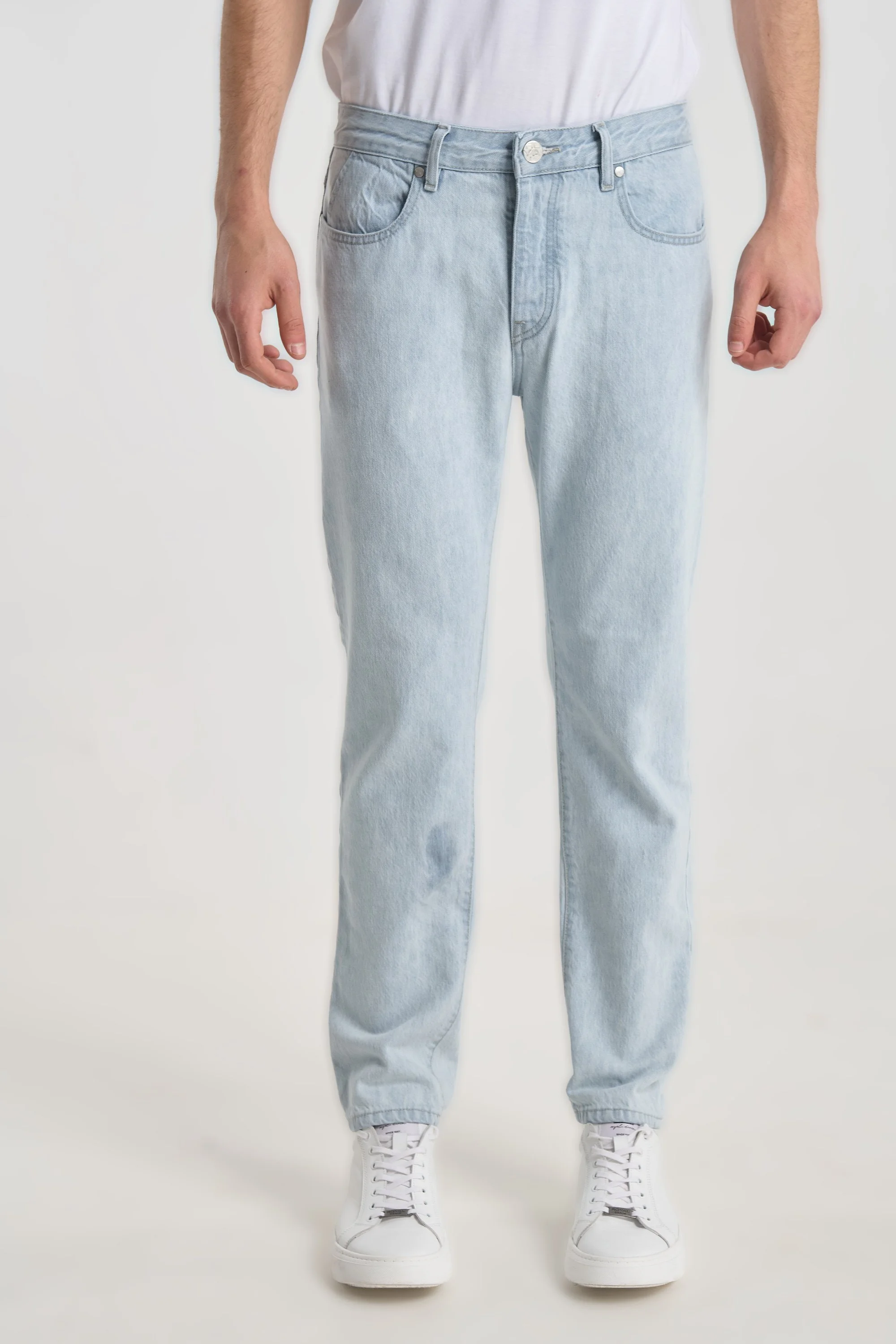 Sabbath  2316 Light Blue Wash Jeans - Men's Denim, Straight Fit