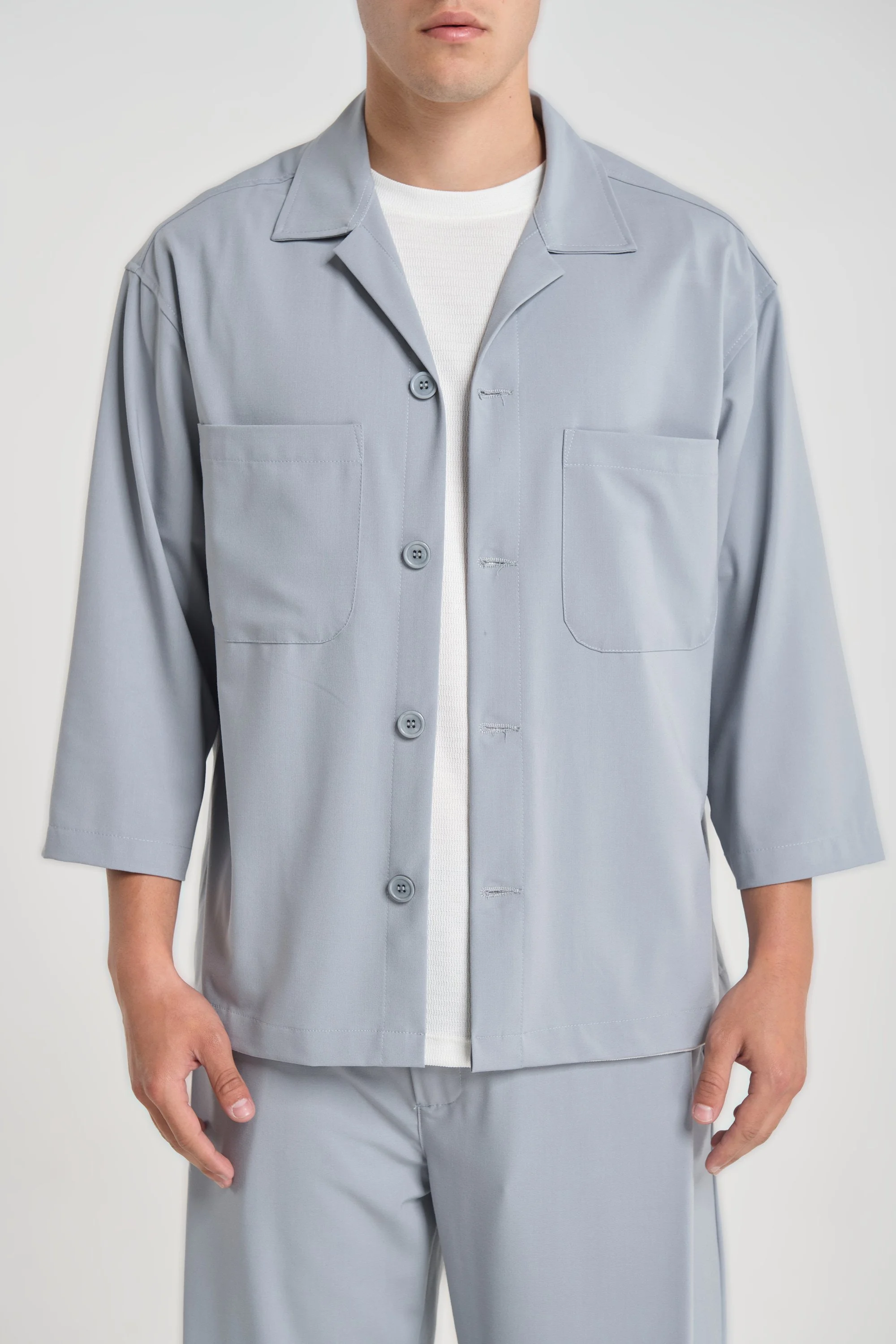 Lisbon 5154 Sky Overshirt — Men's Overshirts, Relaxed Fit