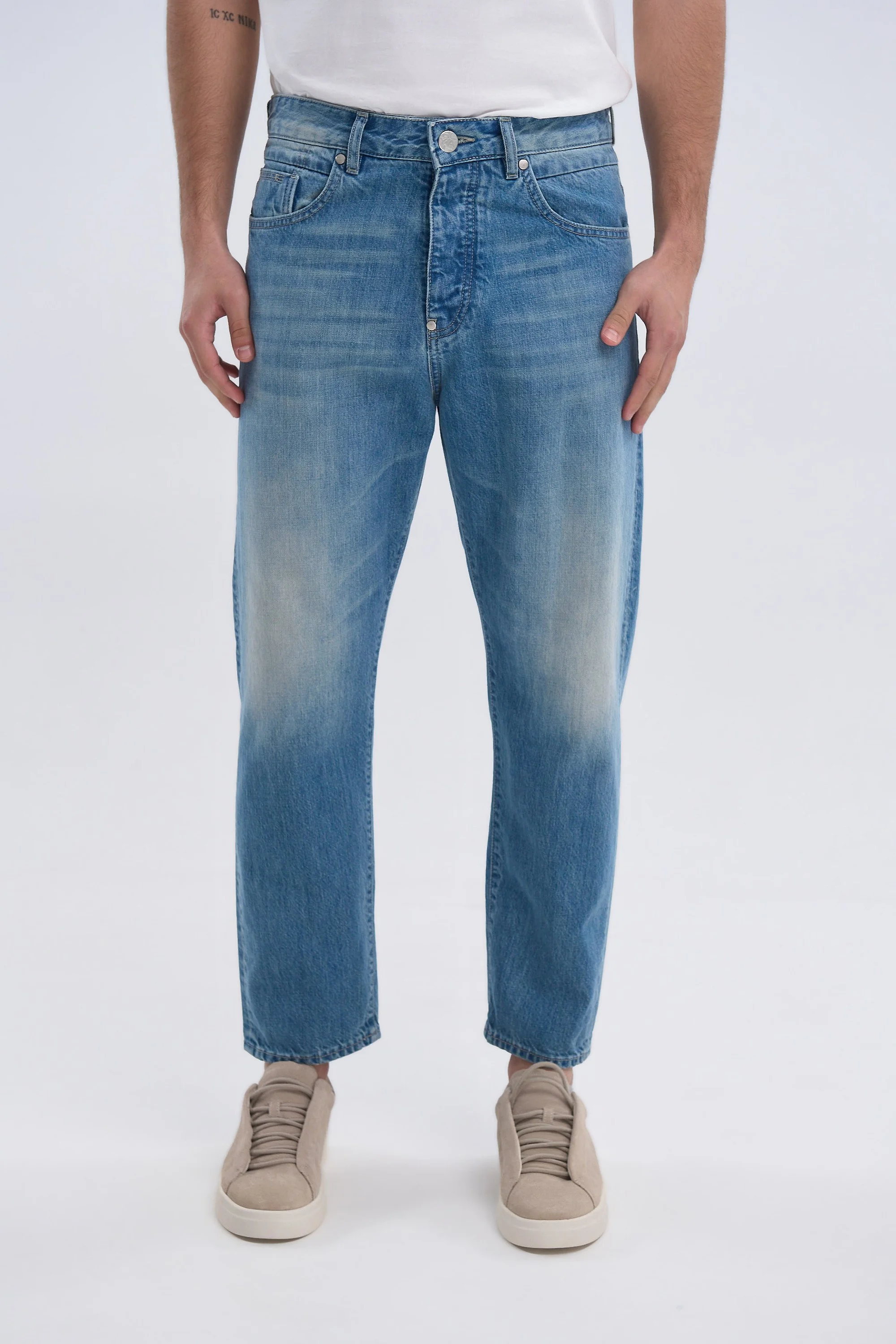 Beatles 2322 Light Blue Stone Wash Jeans - Men's Denim, Relaxed Fit