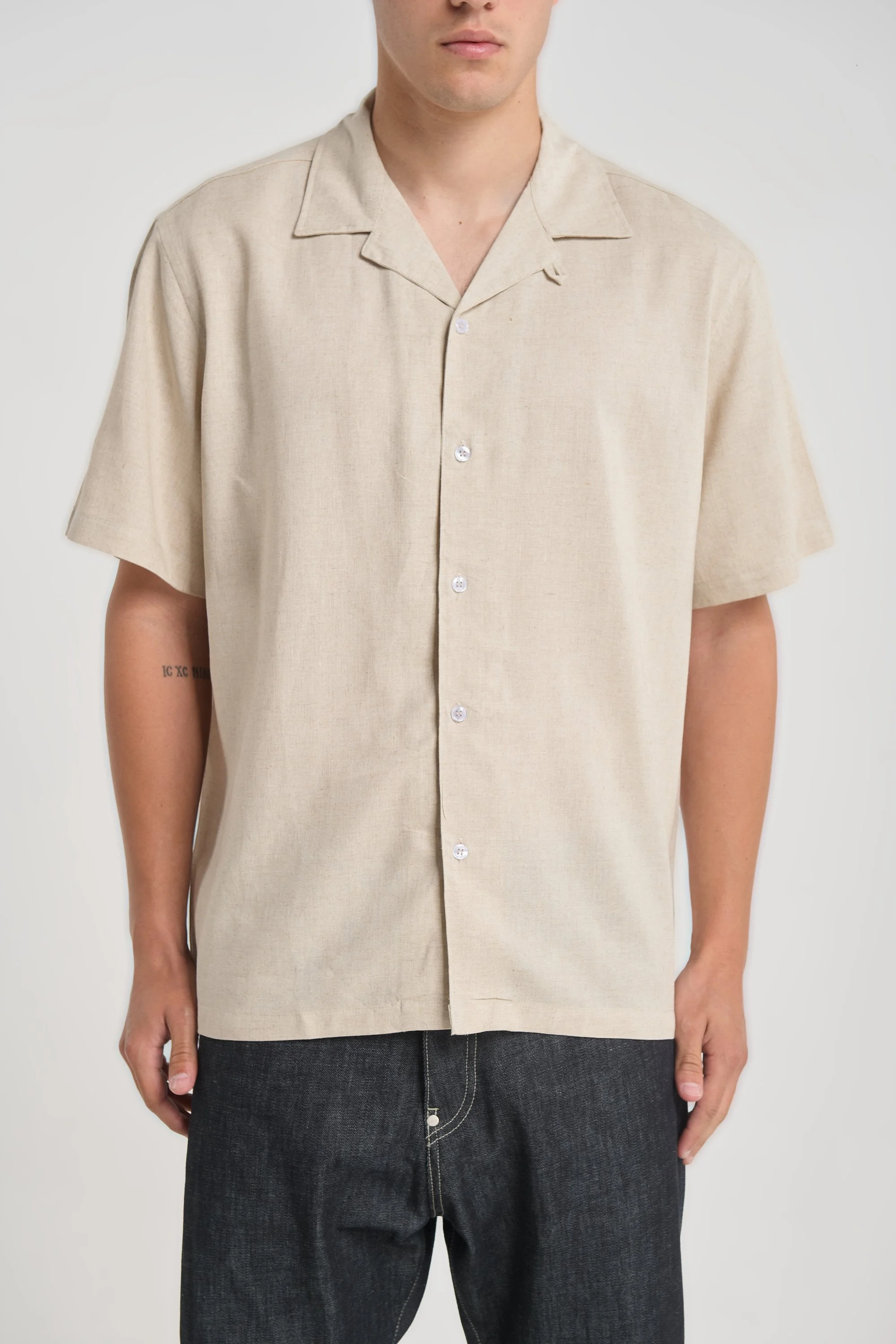 Sakai BY 3604 Natural Linen Shirt — Men's Shirts, Regular Fit