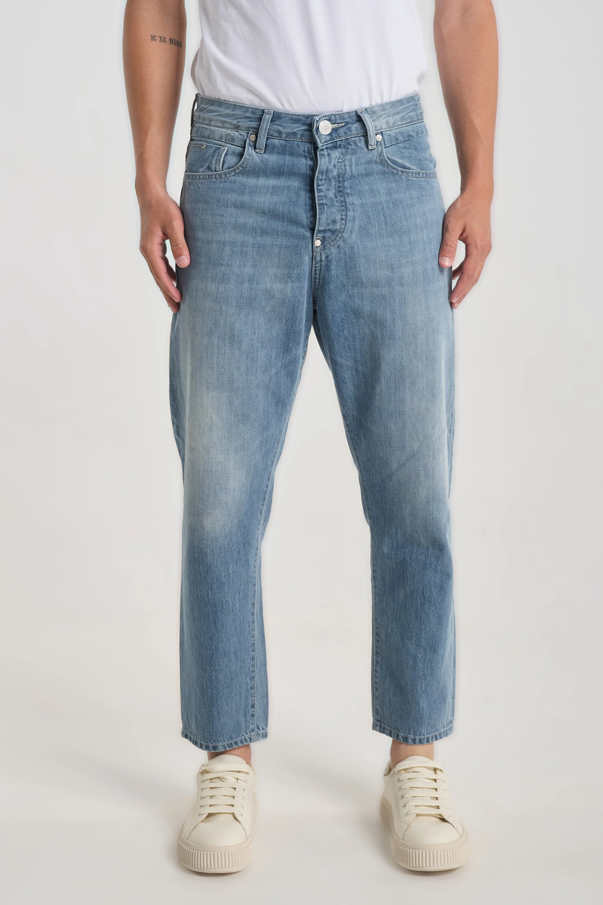 Beatles 2322 Light Blue Stone Wash Jeans - Men's Denim, Relaxed Fit