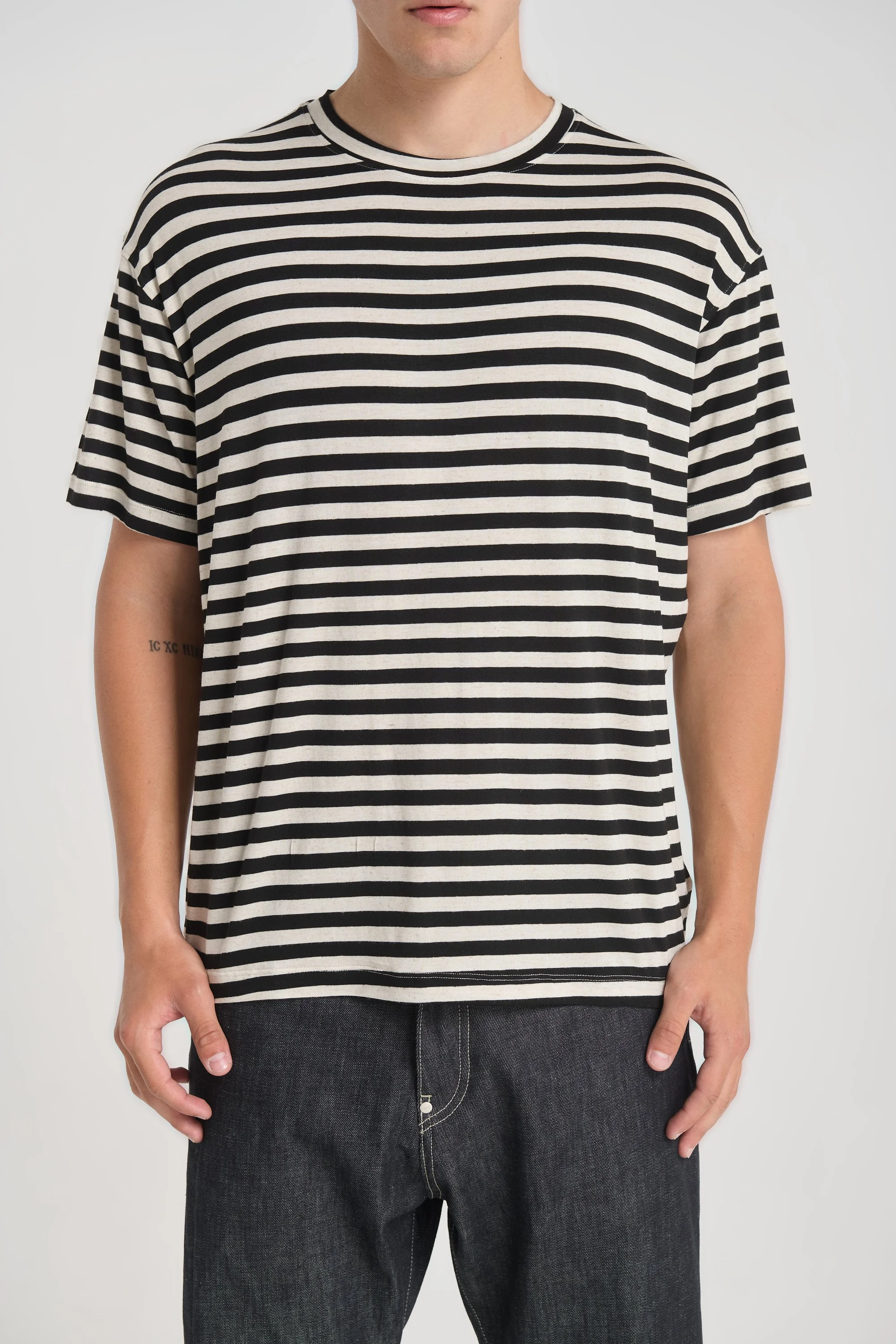 Osby 4059 Black Striped T-shirt — Men's Tshirt, Relaxed Fit