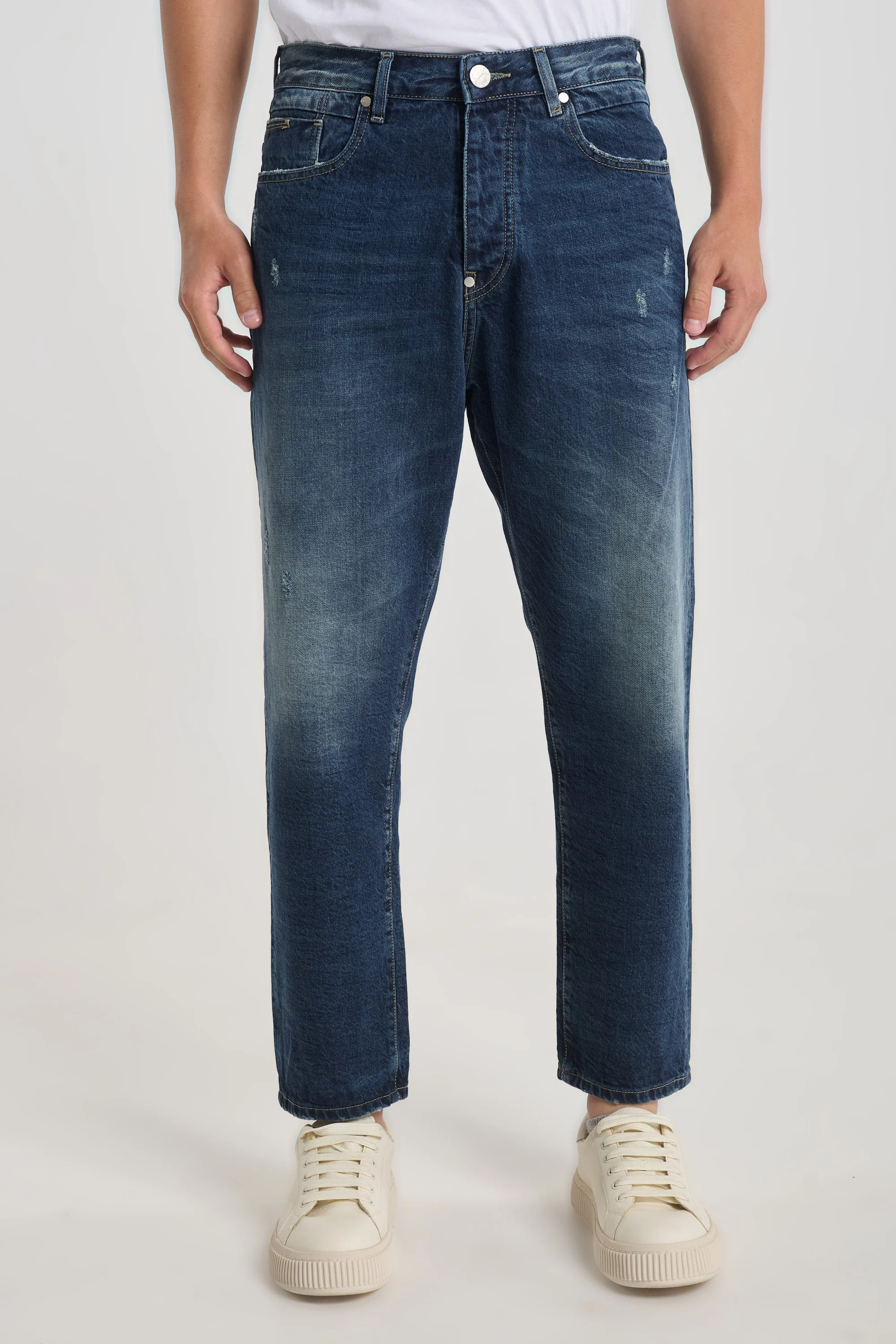 Beatles  2323 Mid Blue Wash Jeans - Men's Denim, Straight Fit