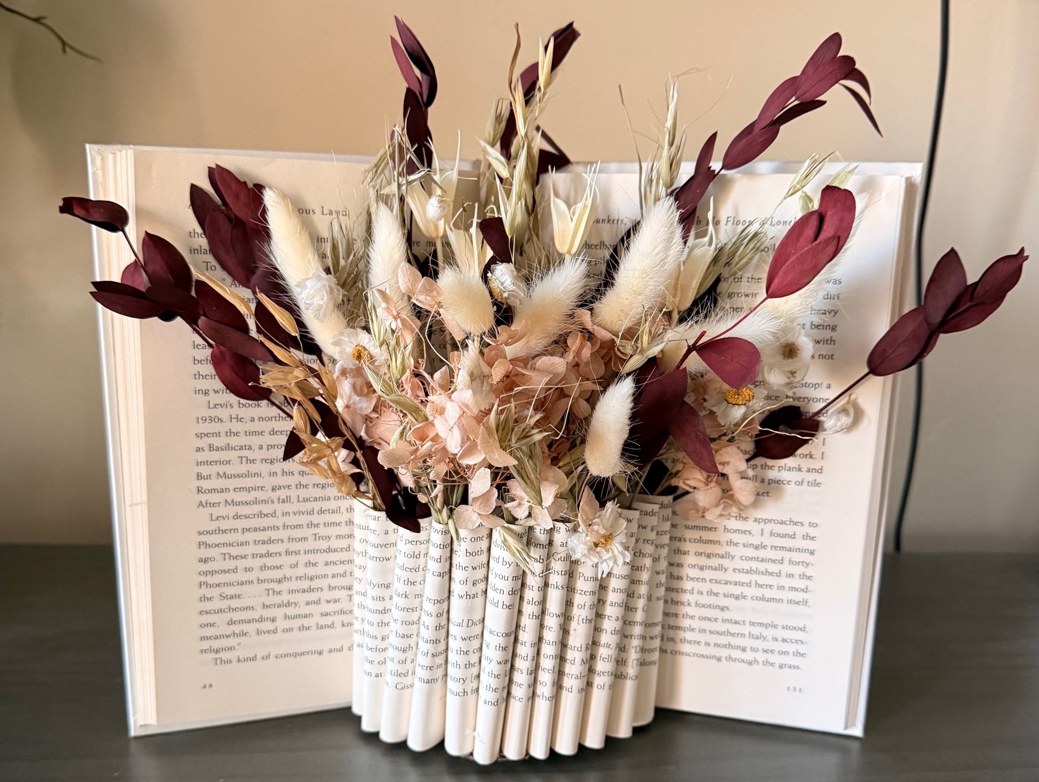 Book Flower Vase