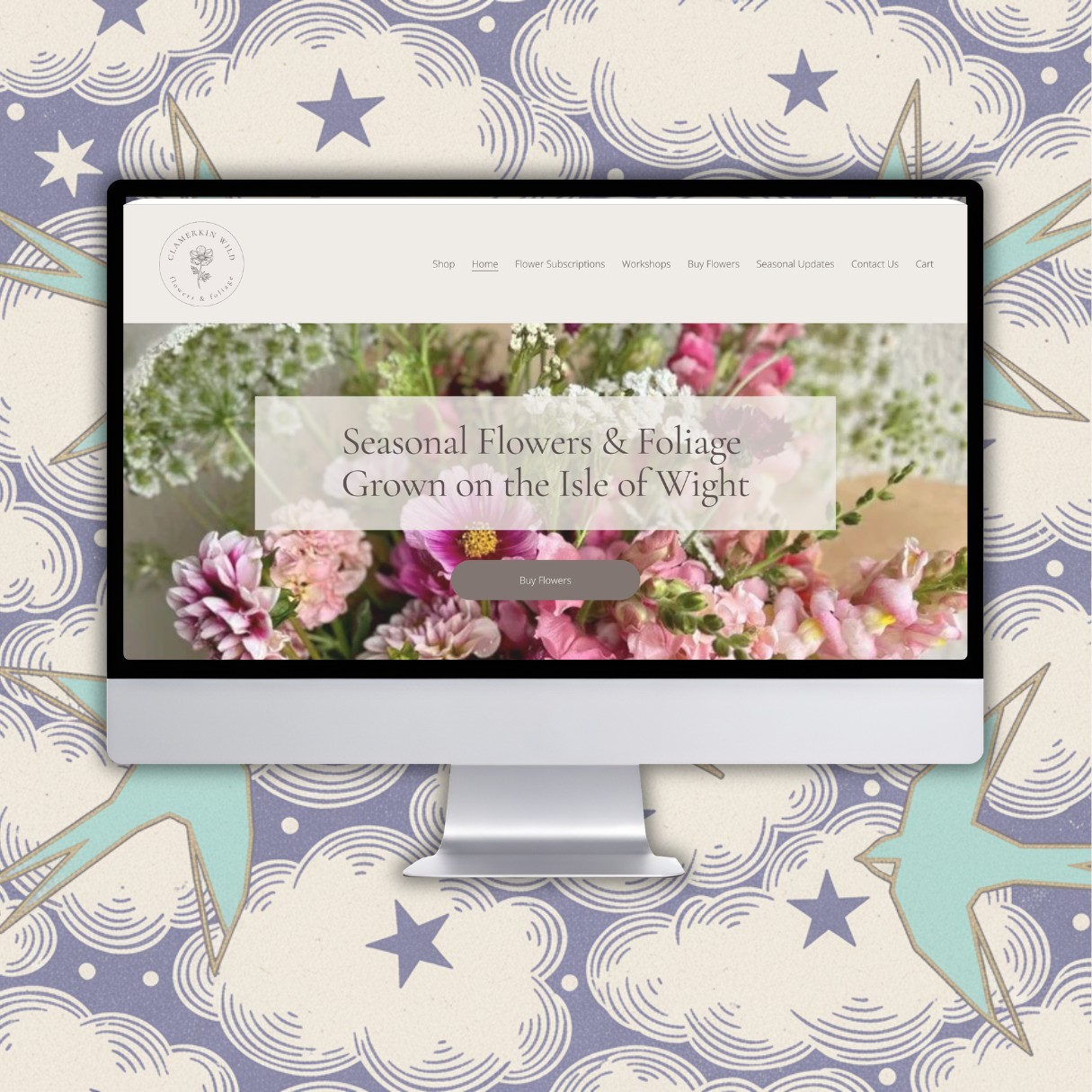 A beautiful website designed for a florist on the isle of wight