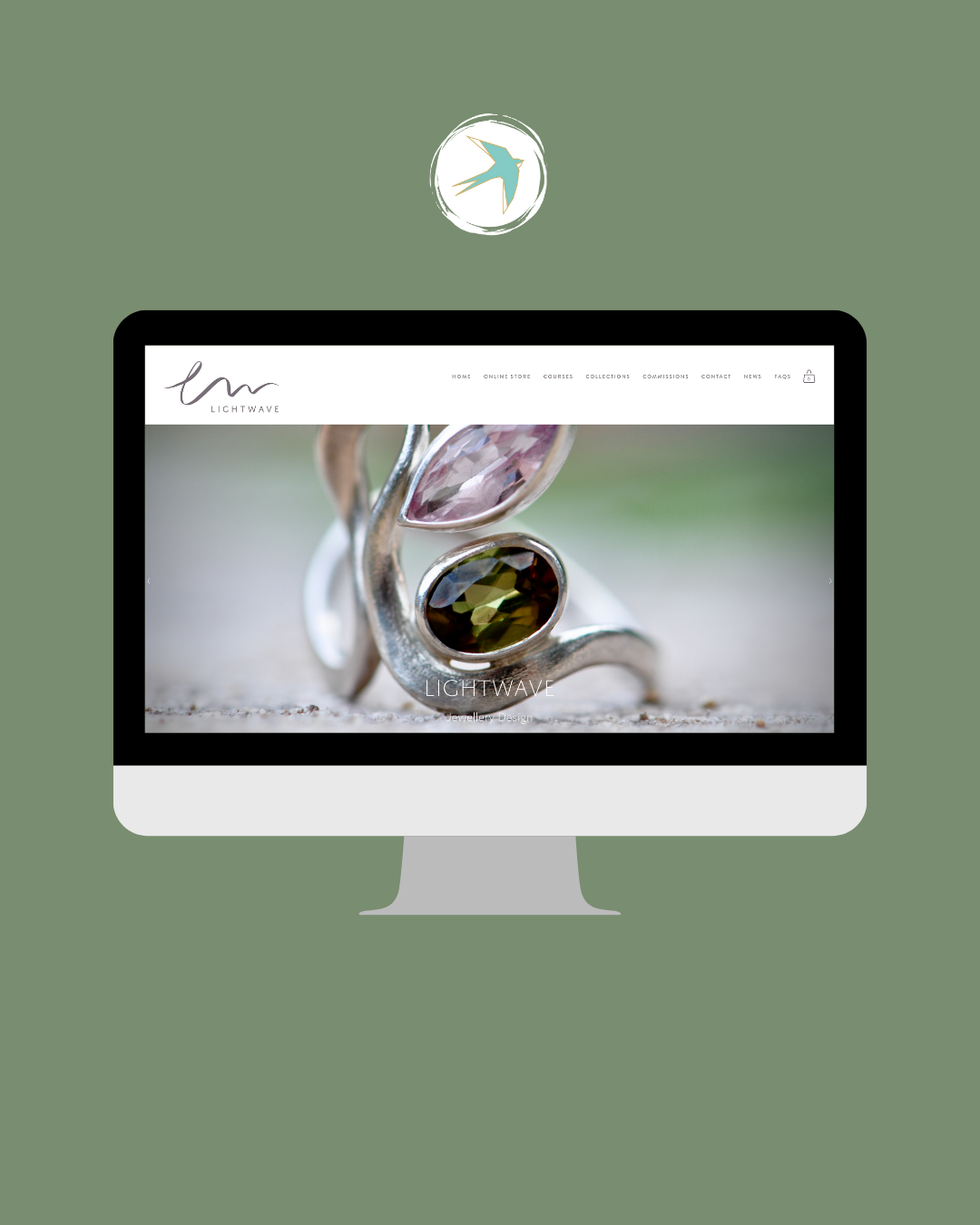 Squarespace website for Jewellery Designer
