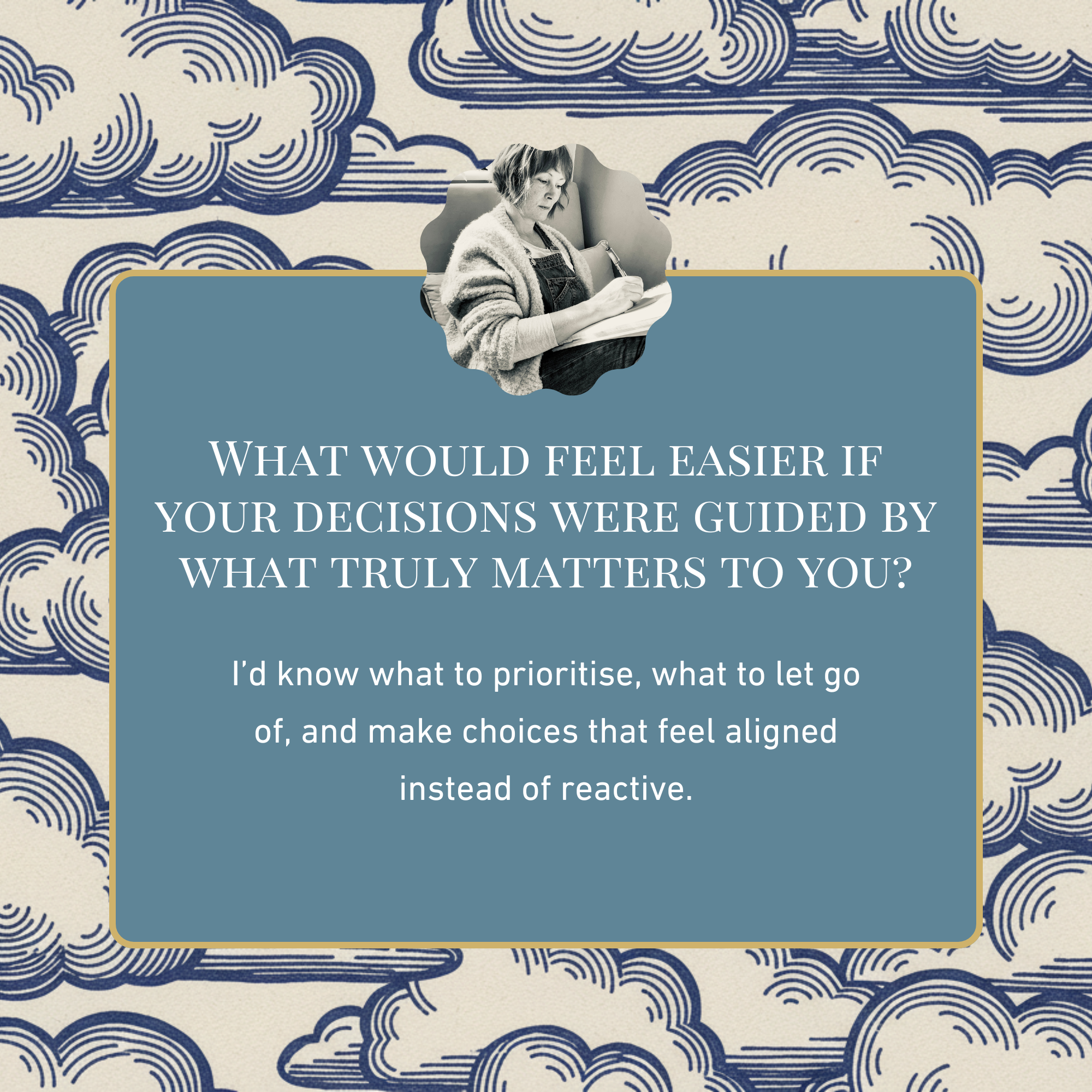 Clarity worksheet helping creatives build confidence in their business direction.