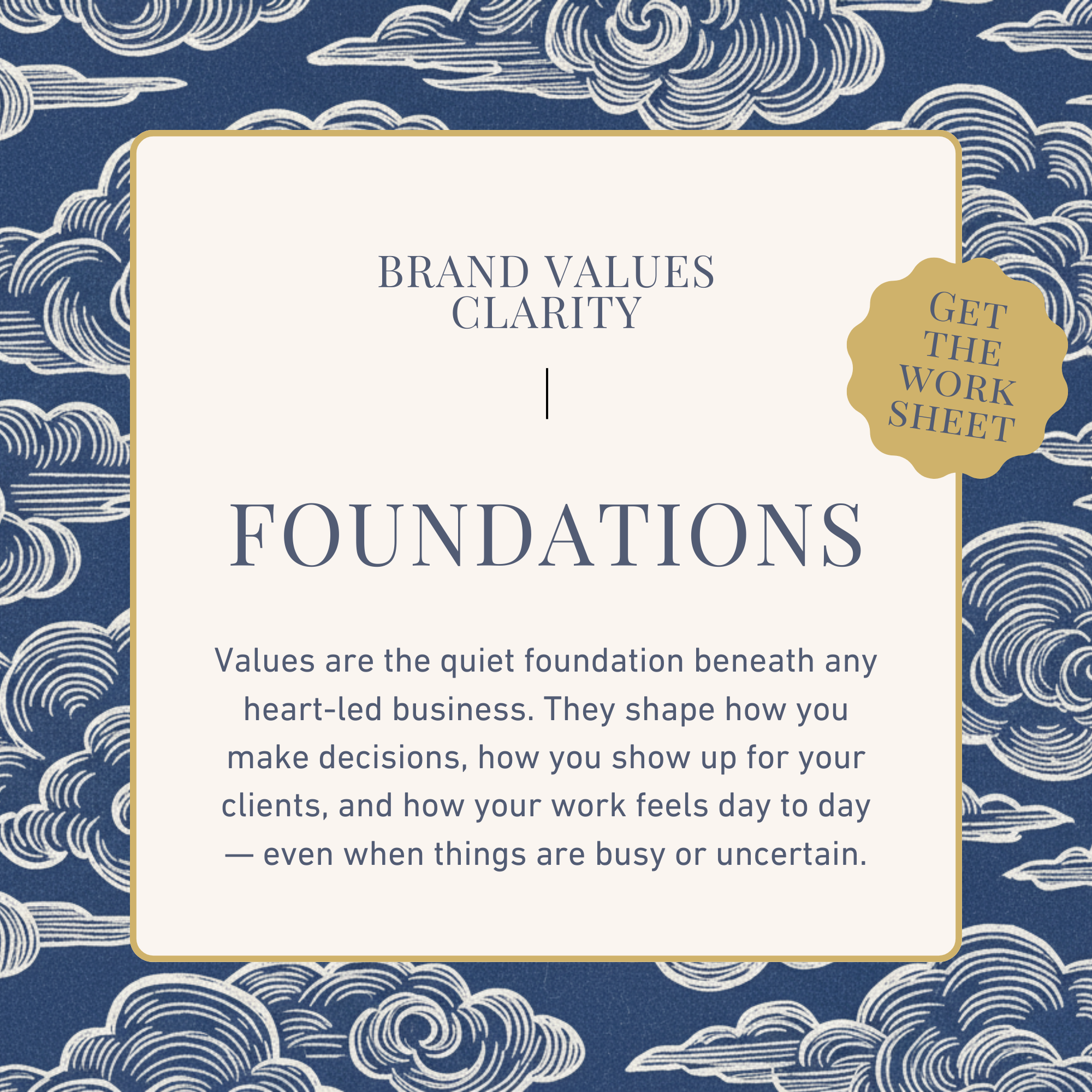 Business alignment worksheet helping creatives and wellness professionals reconnect with what matters most.