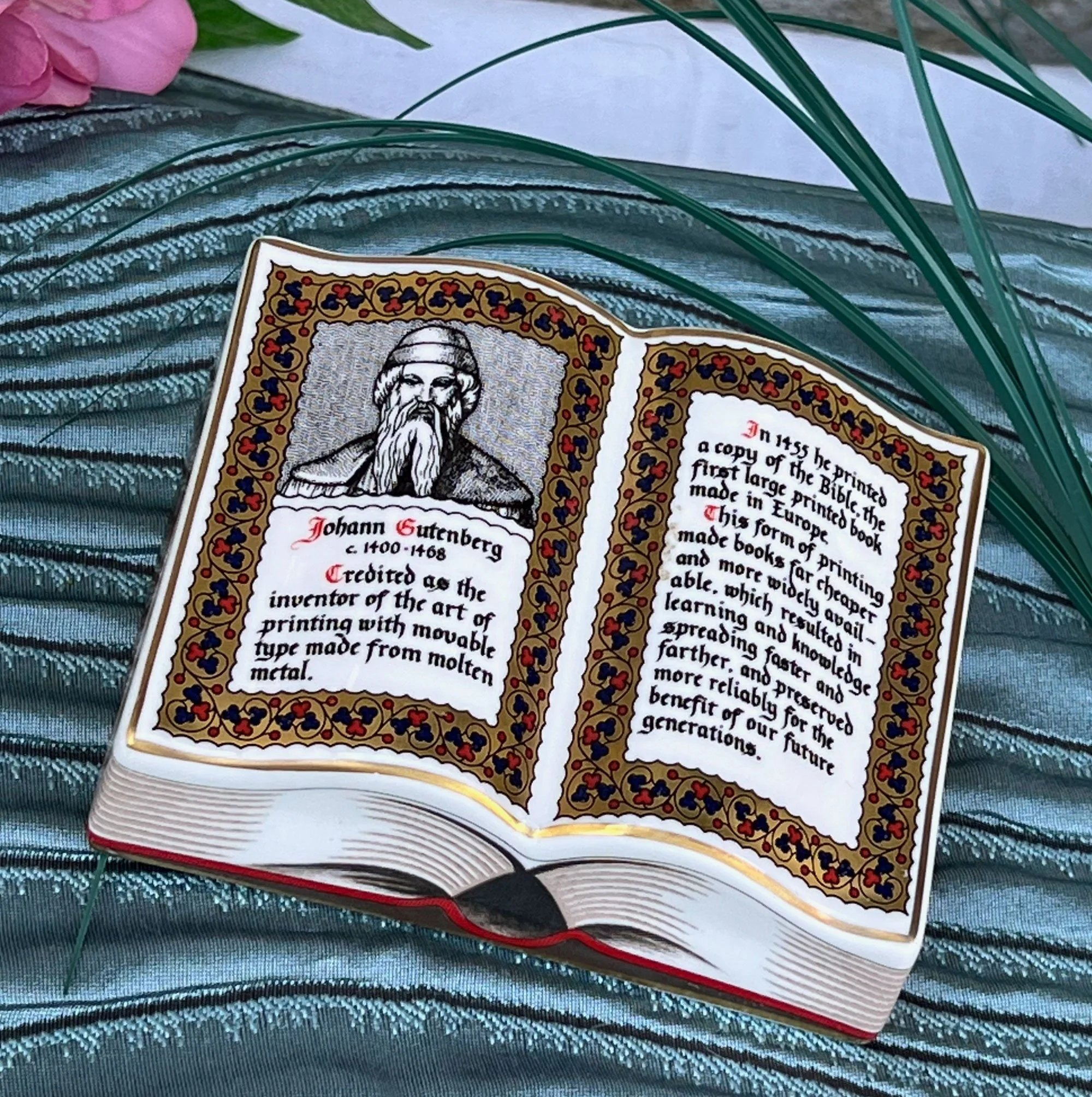 Spode Gutenberg Bible paperweight
