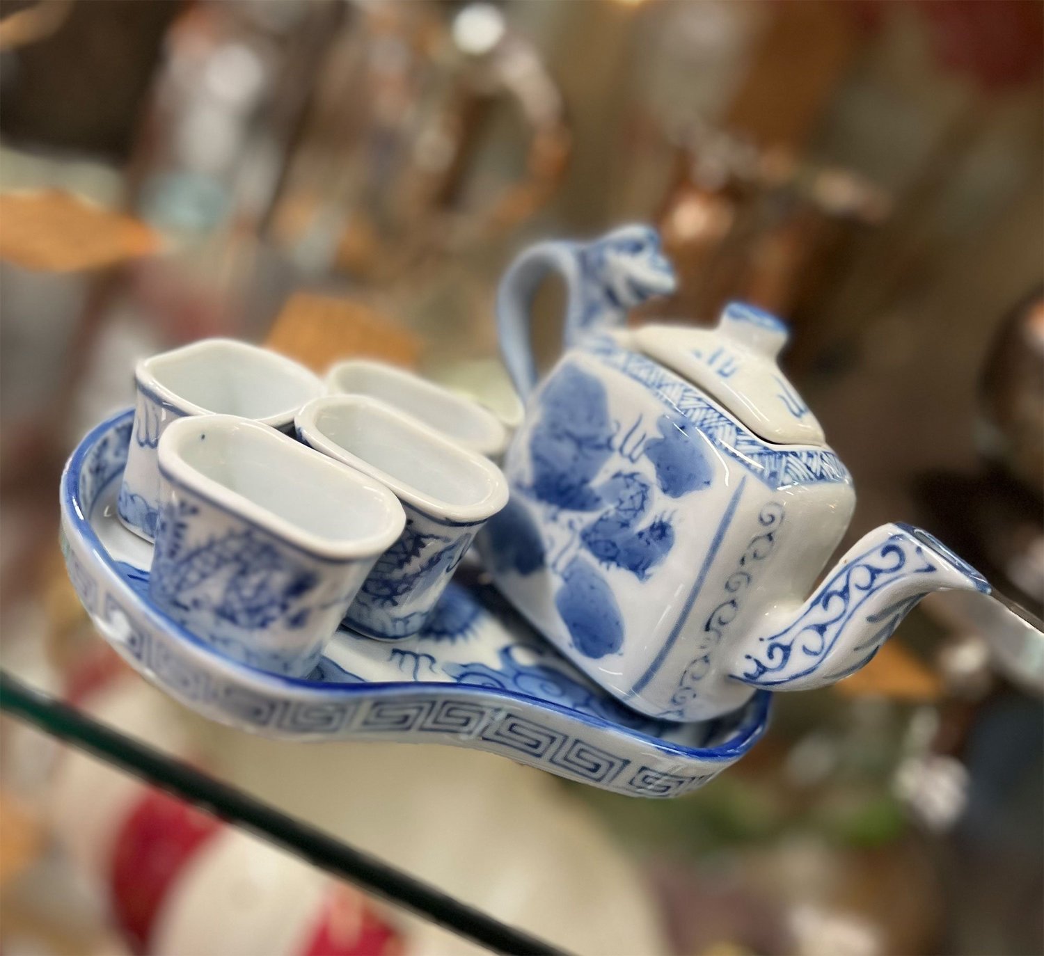Chinese Porcelain Tea Miniature Chinese Tea Set Early Learning