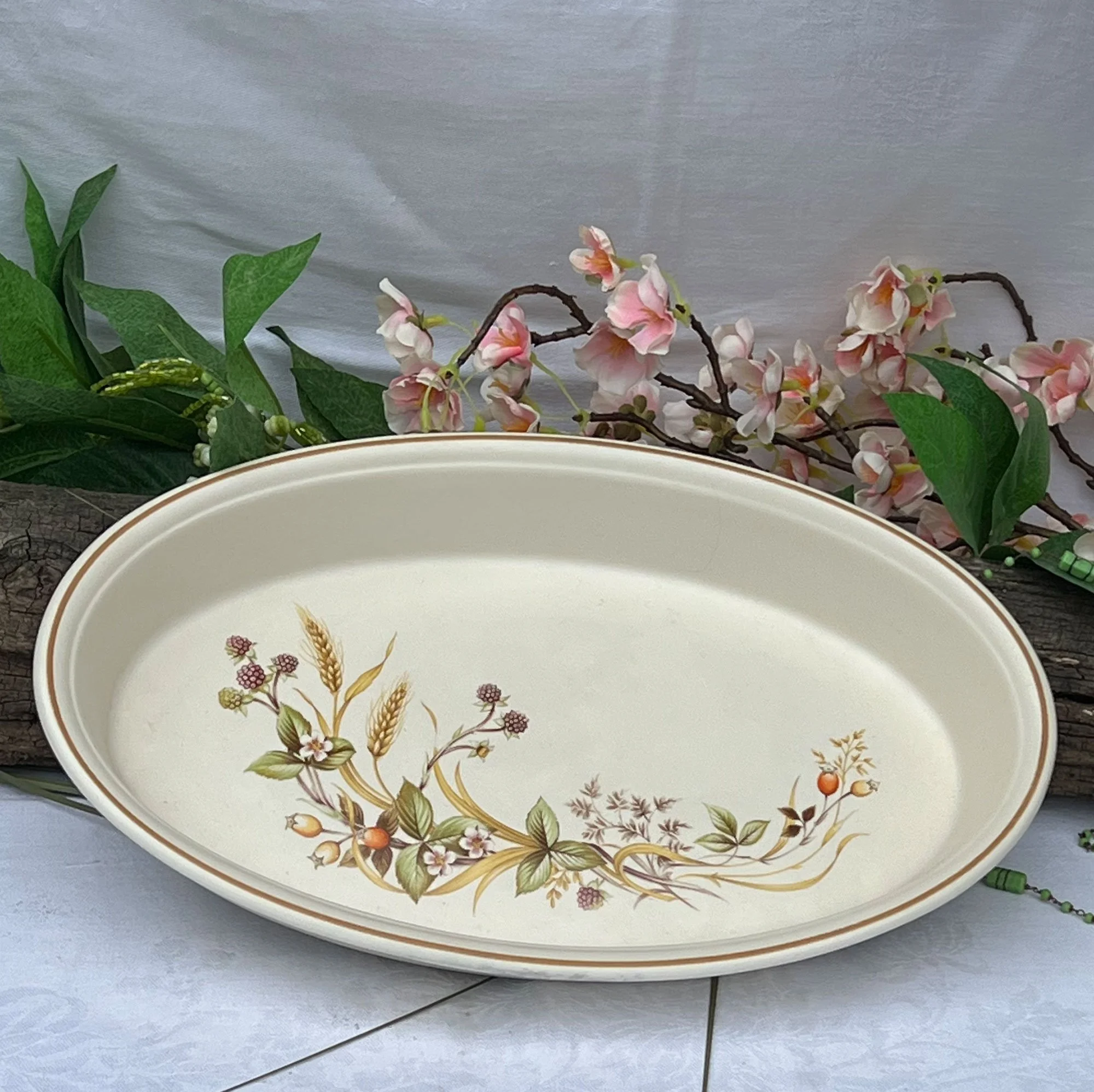 Vintage Harvest Oval Serving Dish