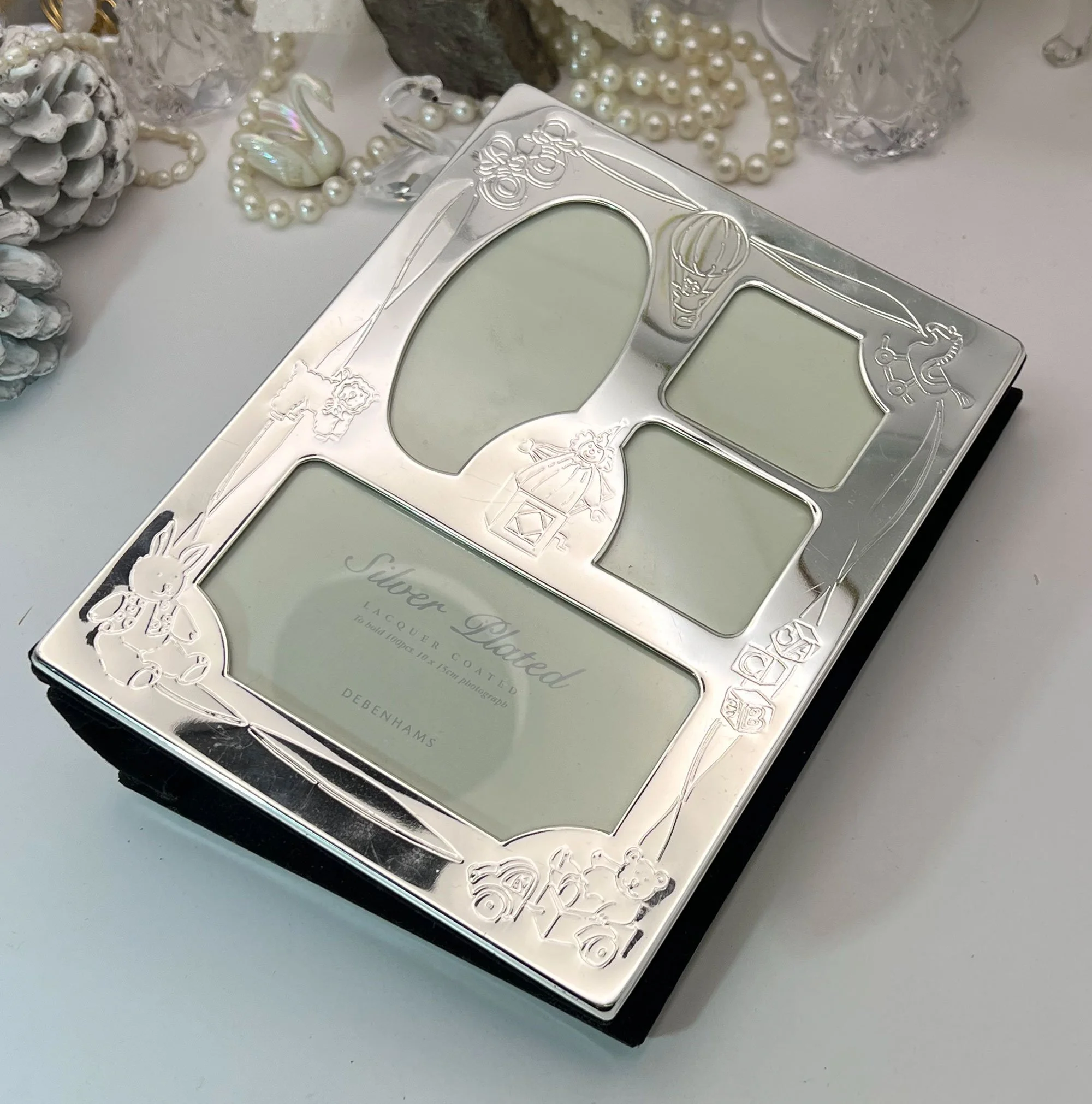 Silver plated photo album