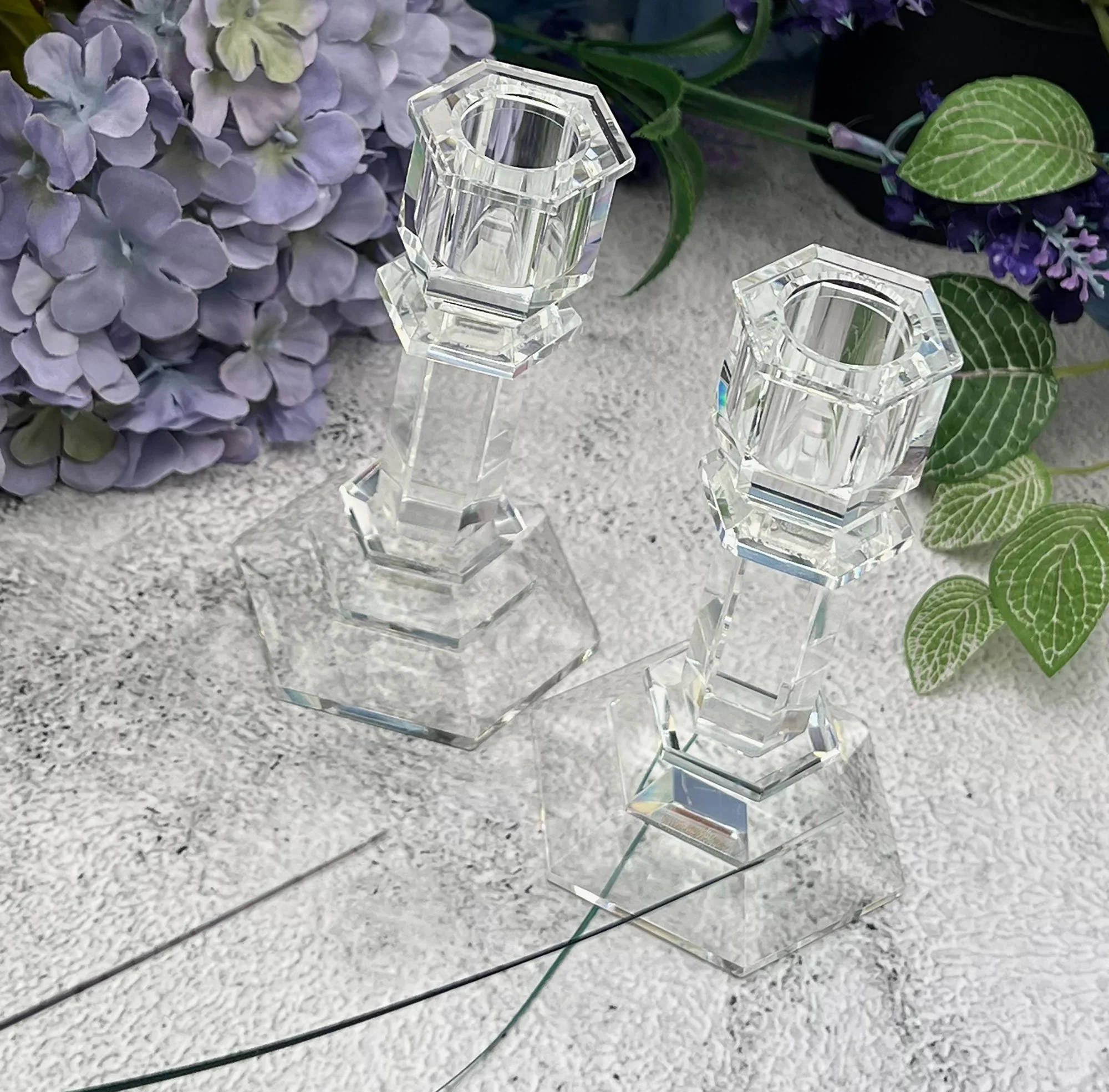 Glass Candlesticks