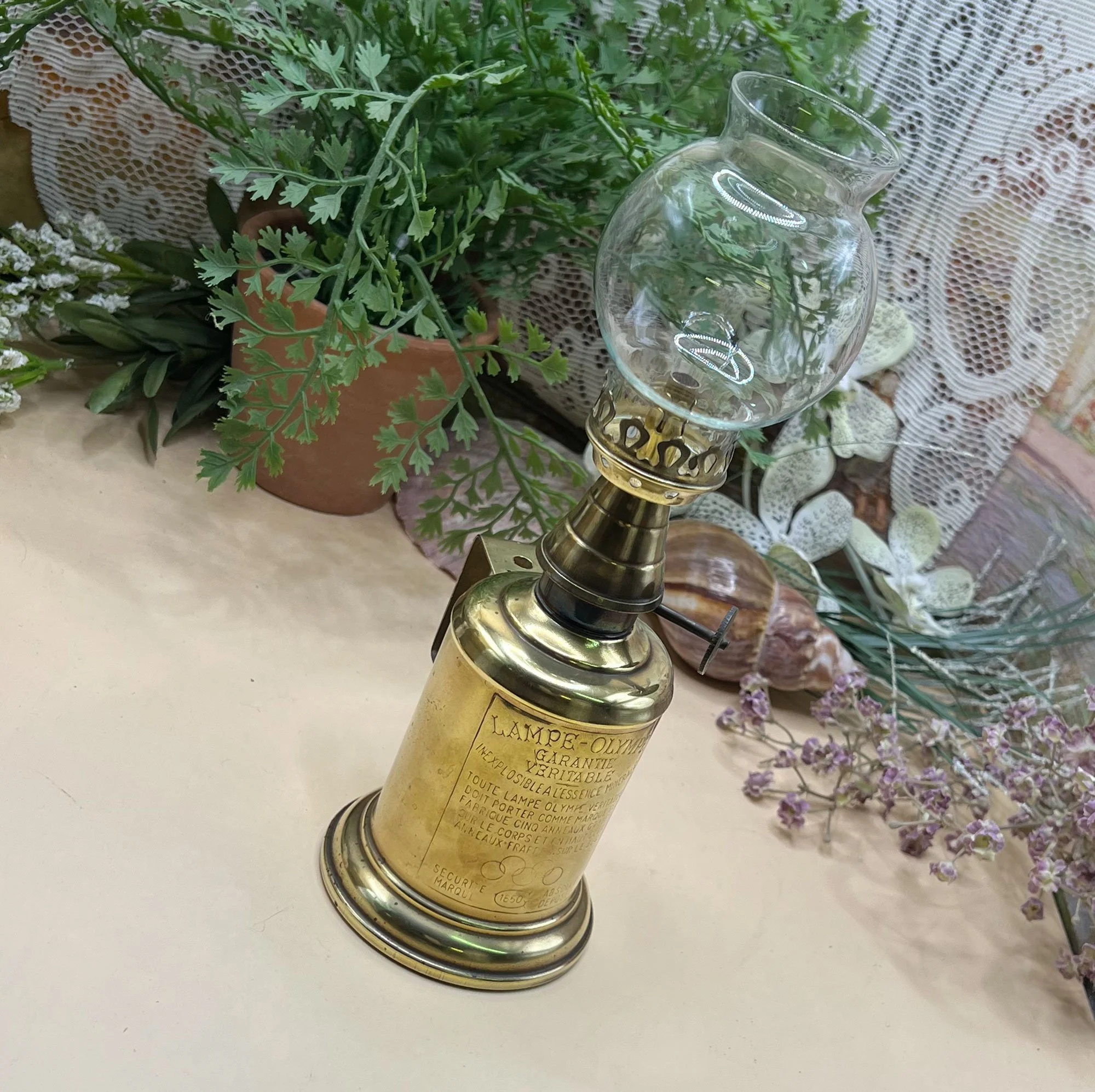 Antique French Oil Lamp