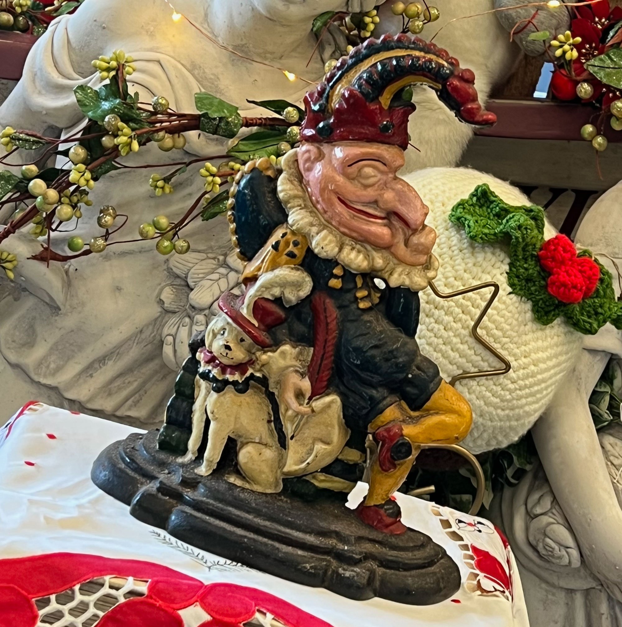 Mr Punch cast iron doorstop