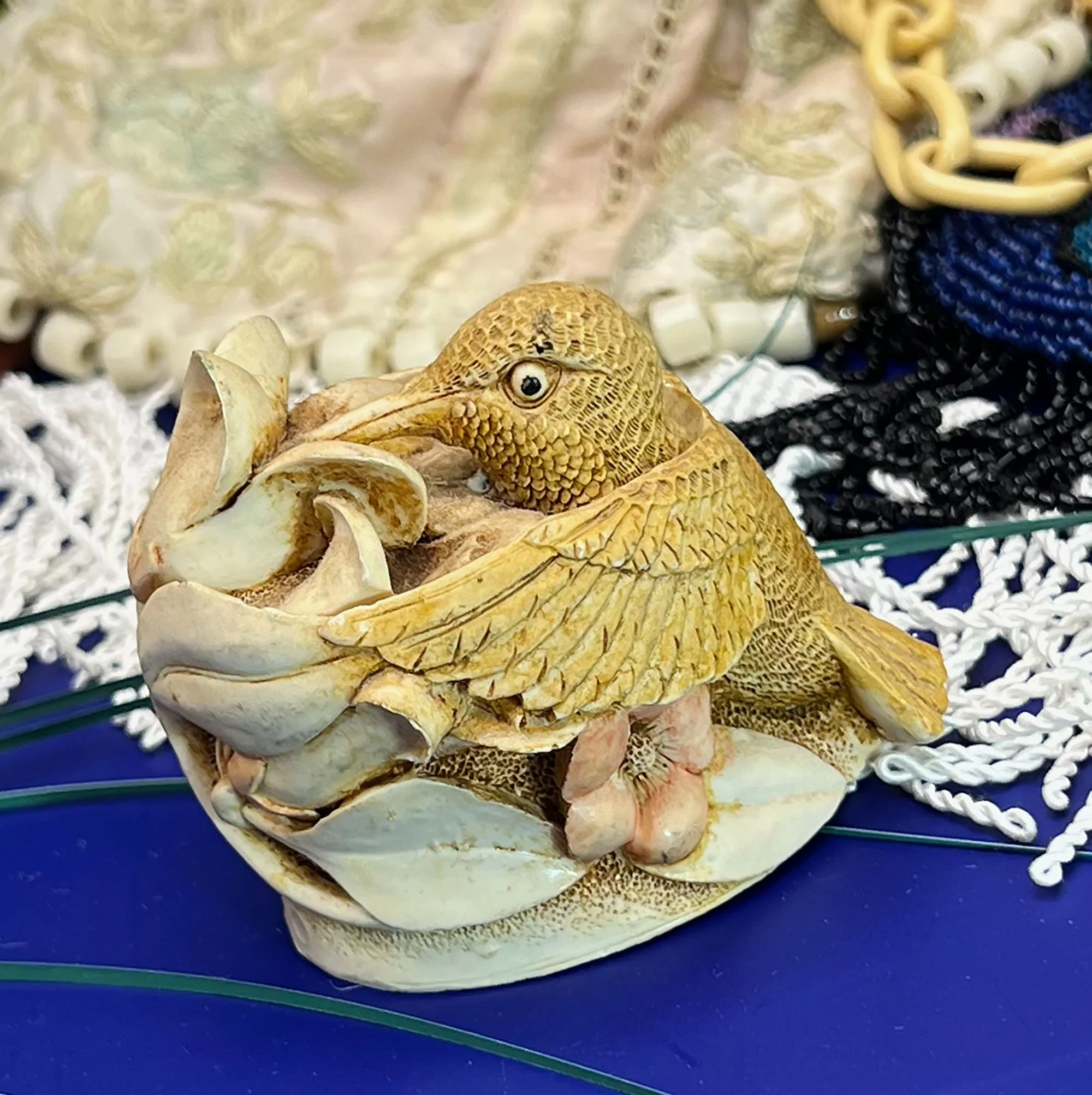 Humming Bird trinket pot