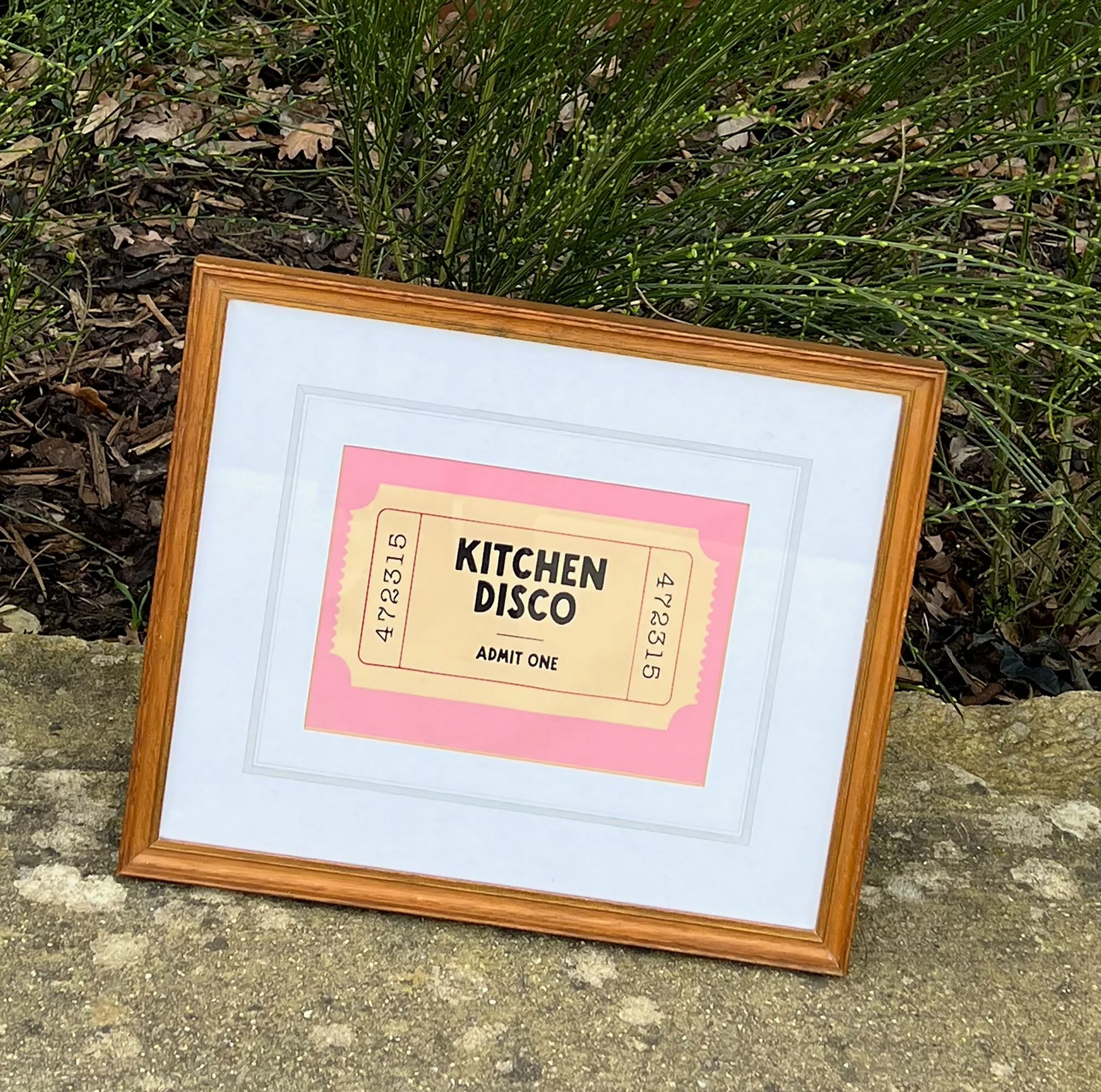 Framed Kitchen Disco print