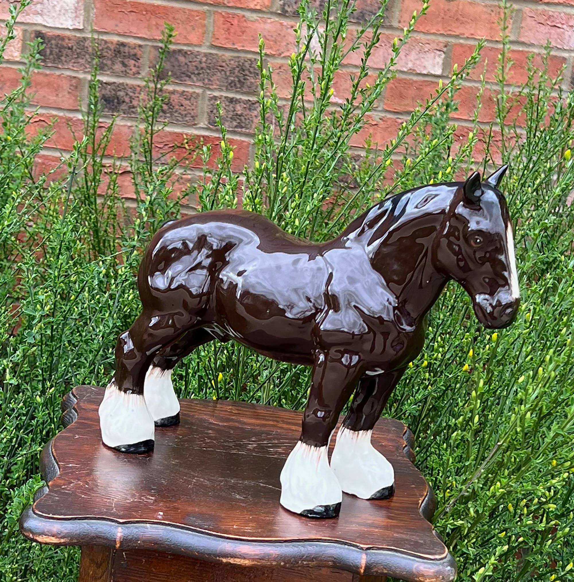 Ceramic shire horse