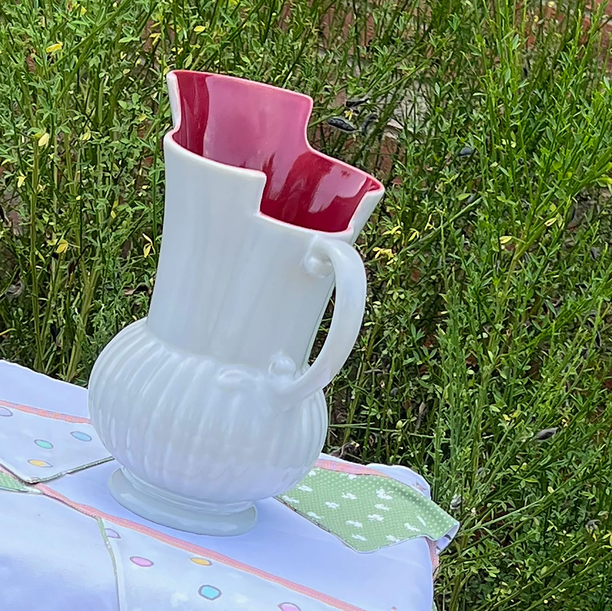 Large Crown Devon pitcher