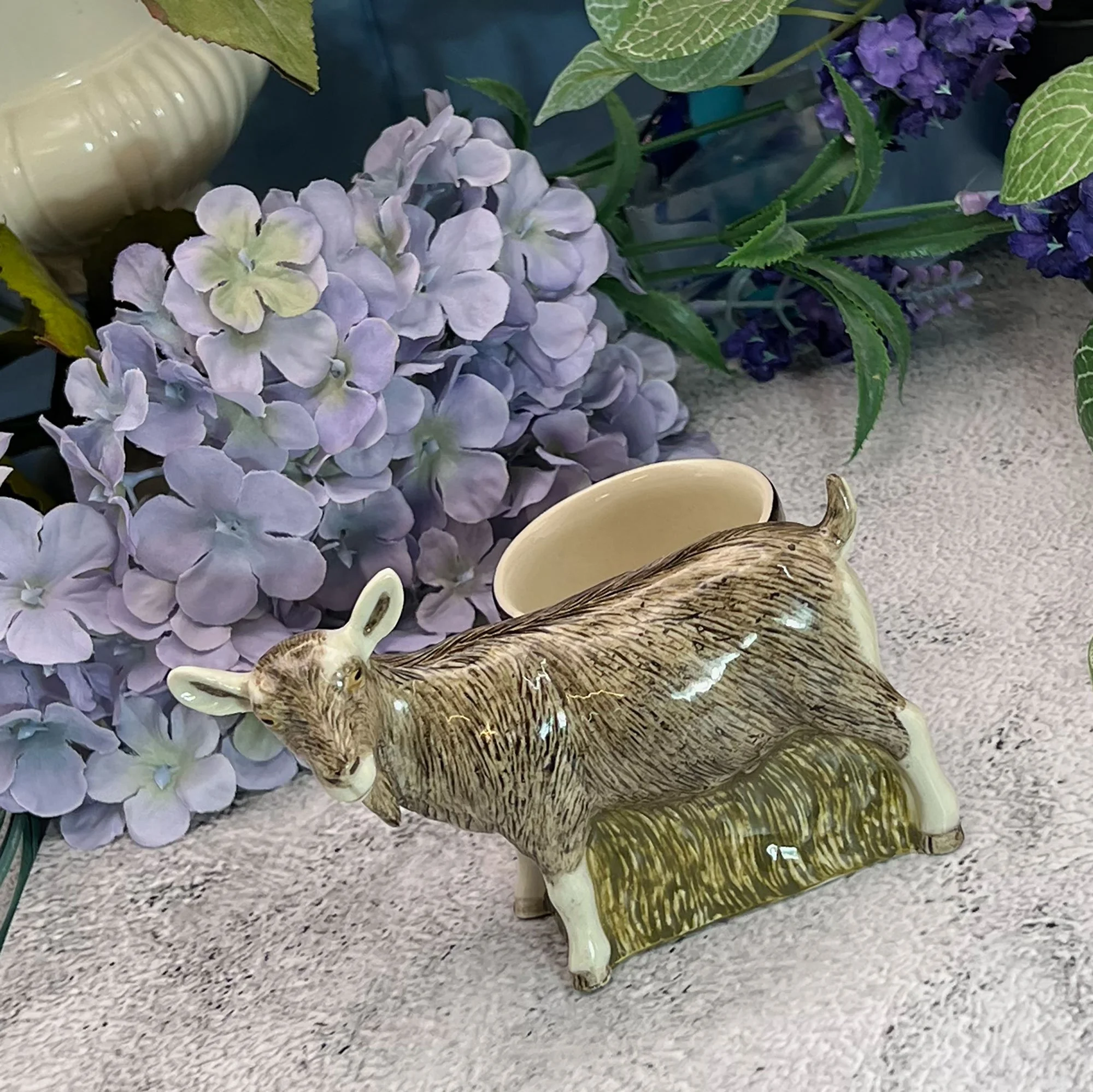 Quail Ceramic Goat Egg Cup