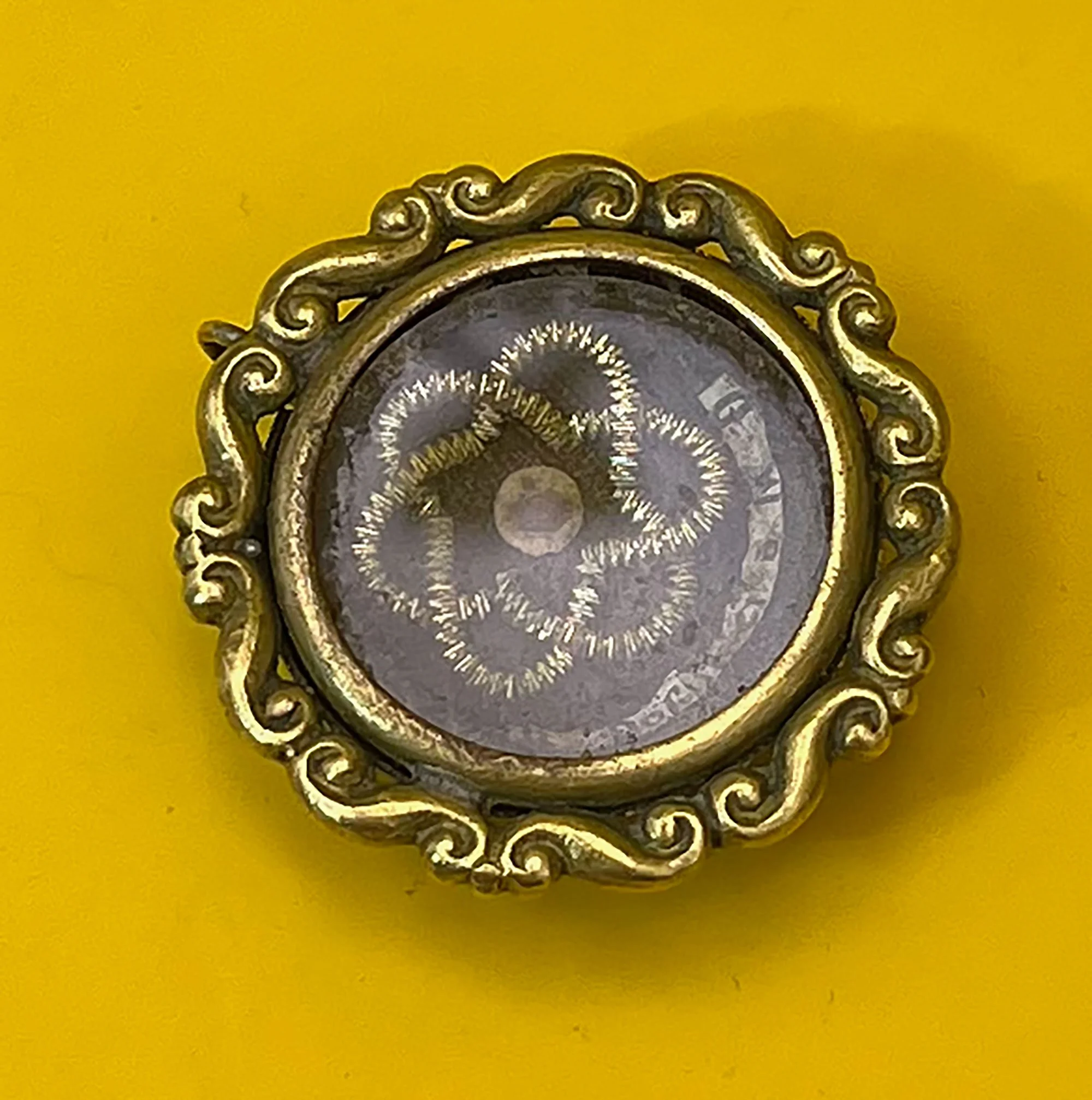 Brass Reliquary Pendant