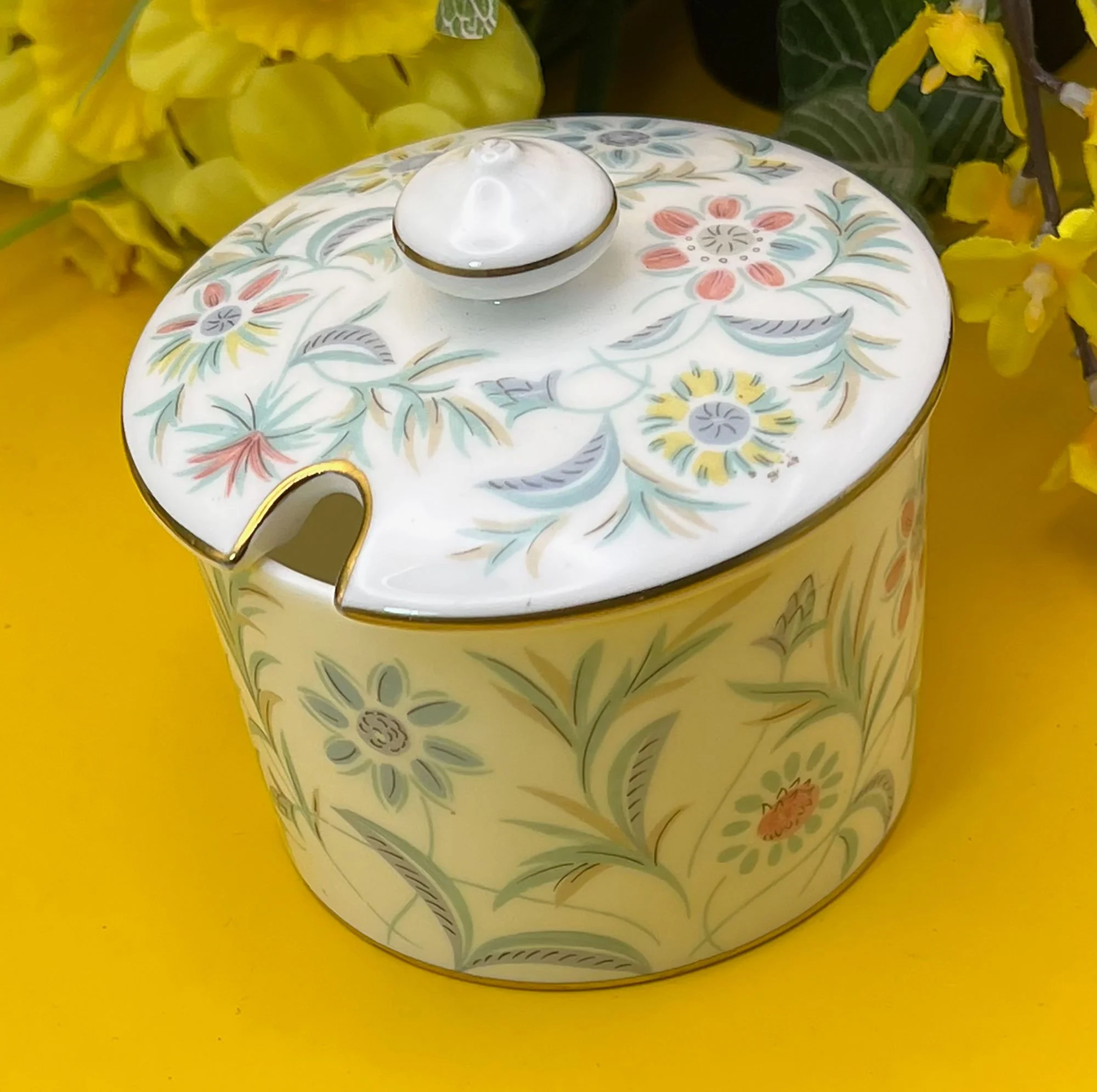 Minton bone china preserve pot