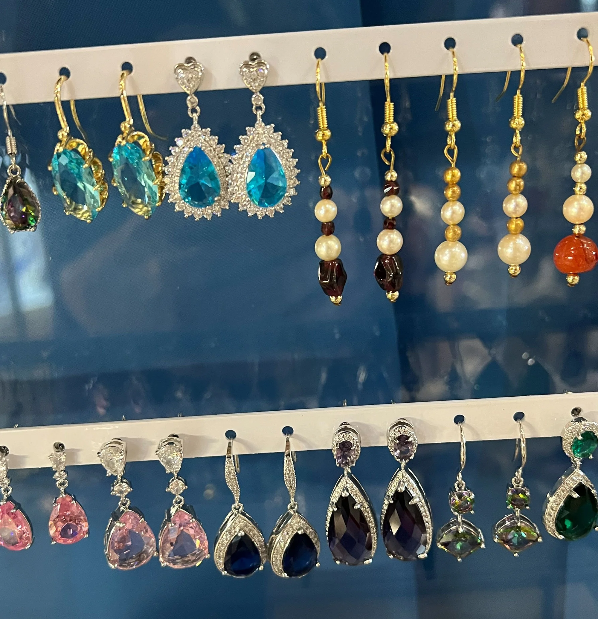 Costume jewellery earrings