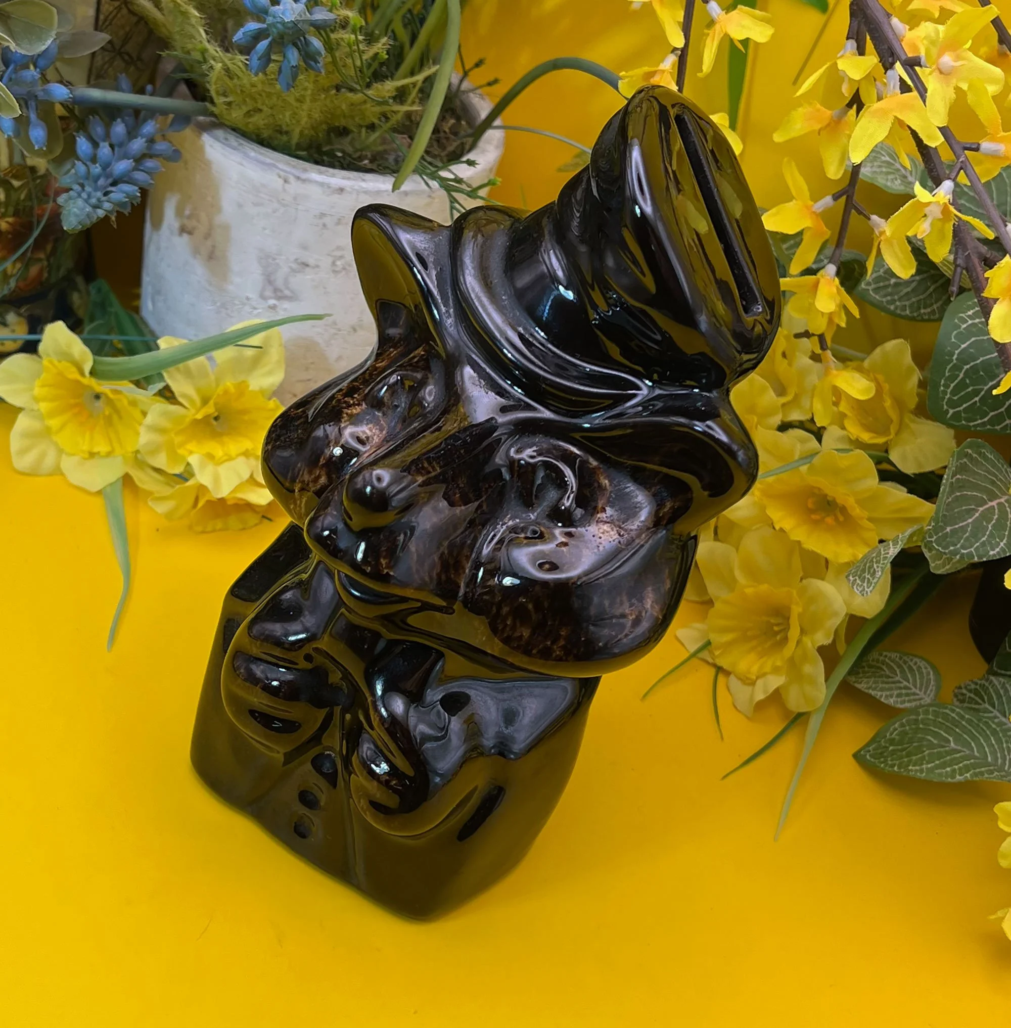 Ceramic fox moneybox