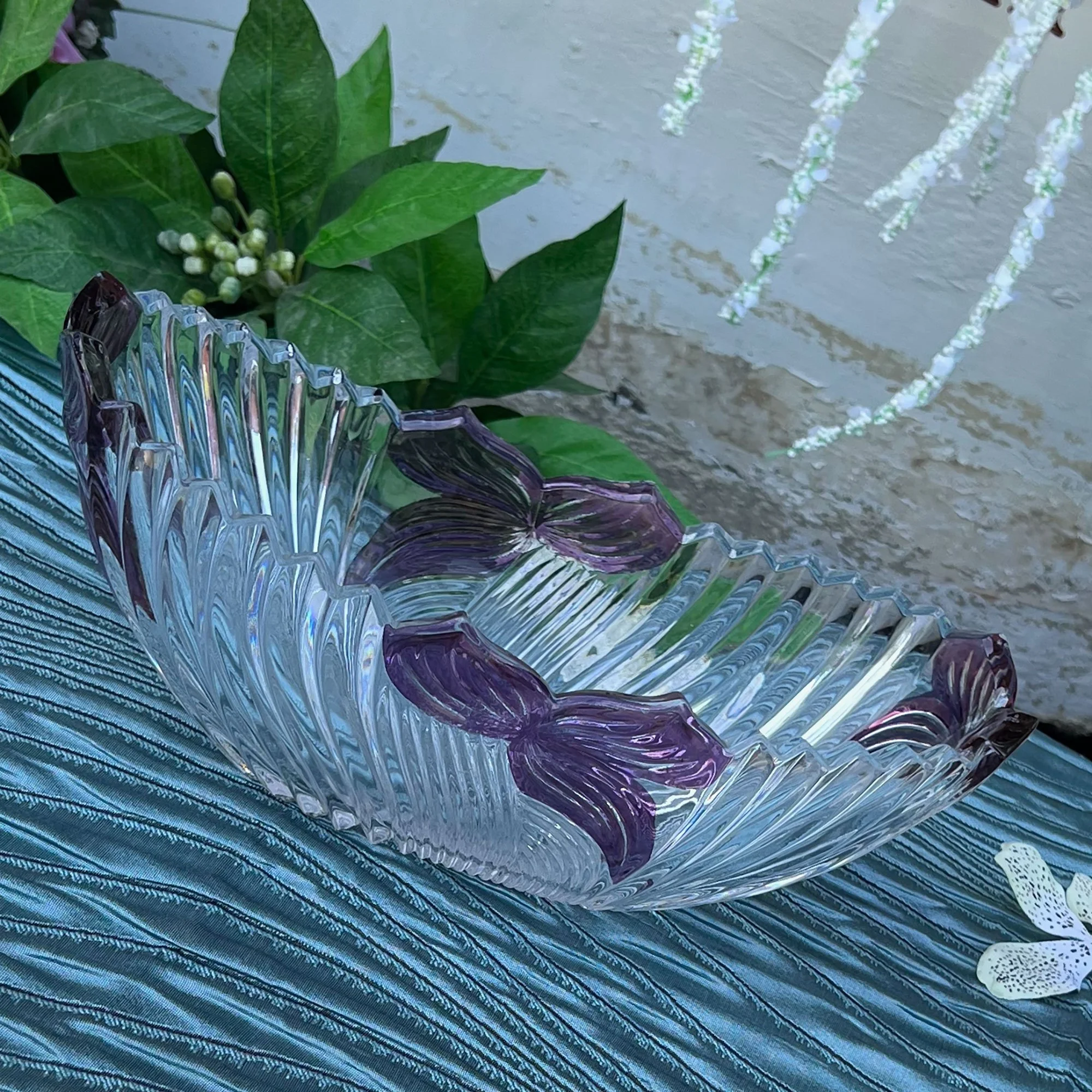 Oval Glass Bowl