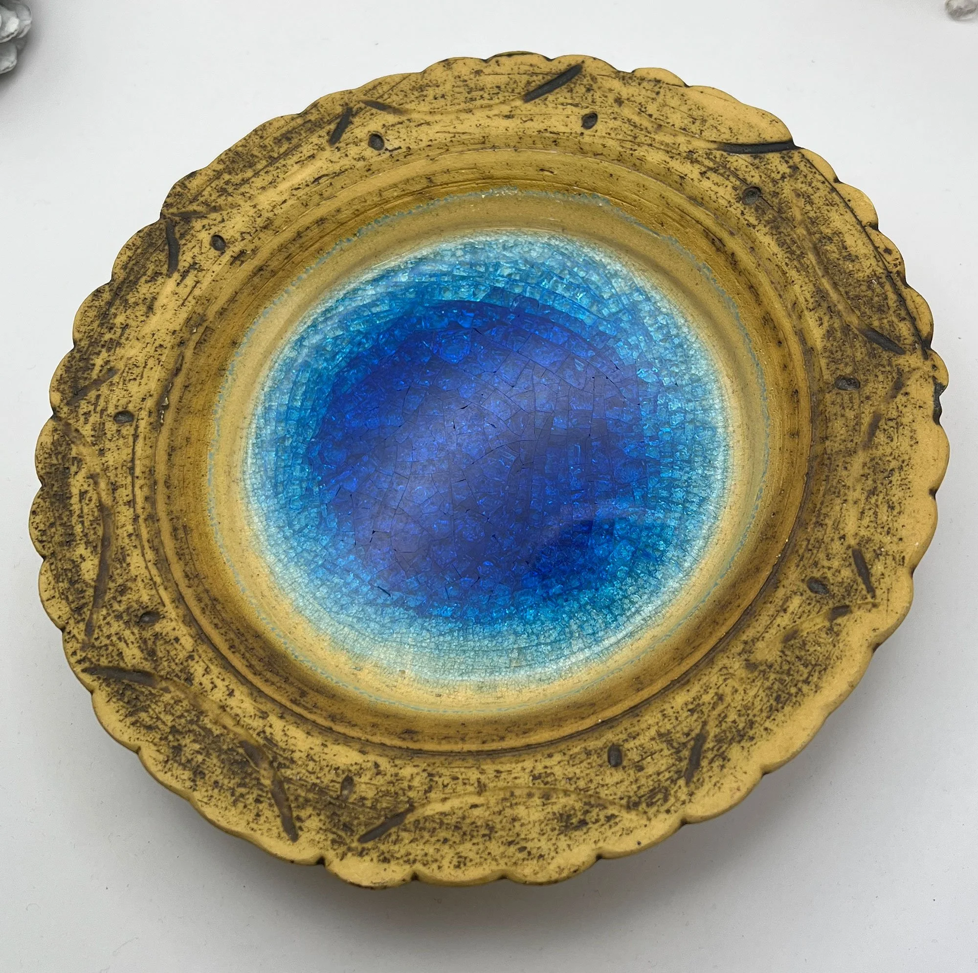 Pottery And Glass Dish