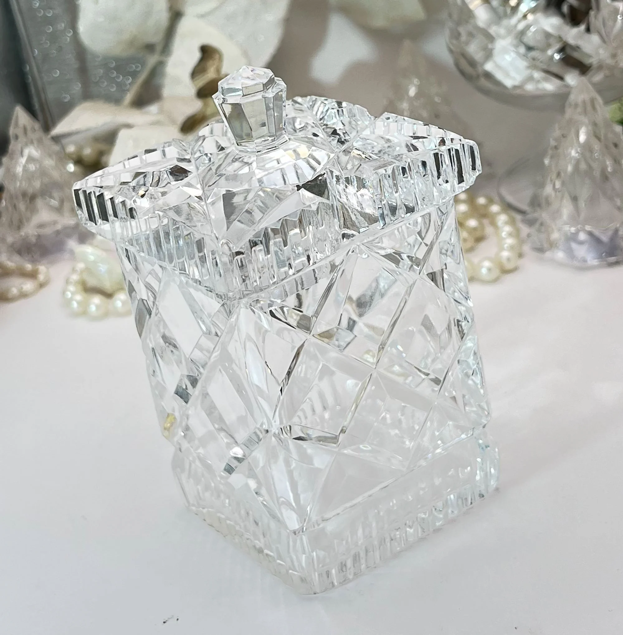 Cut Glass Preserve Jar