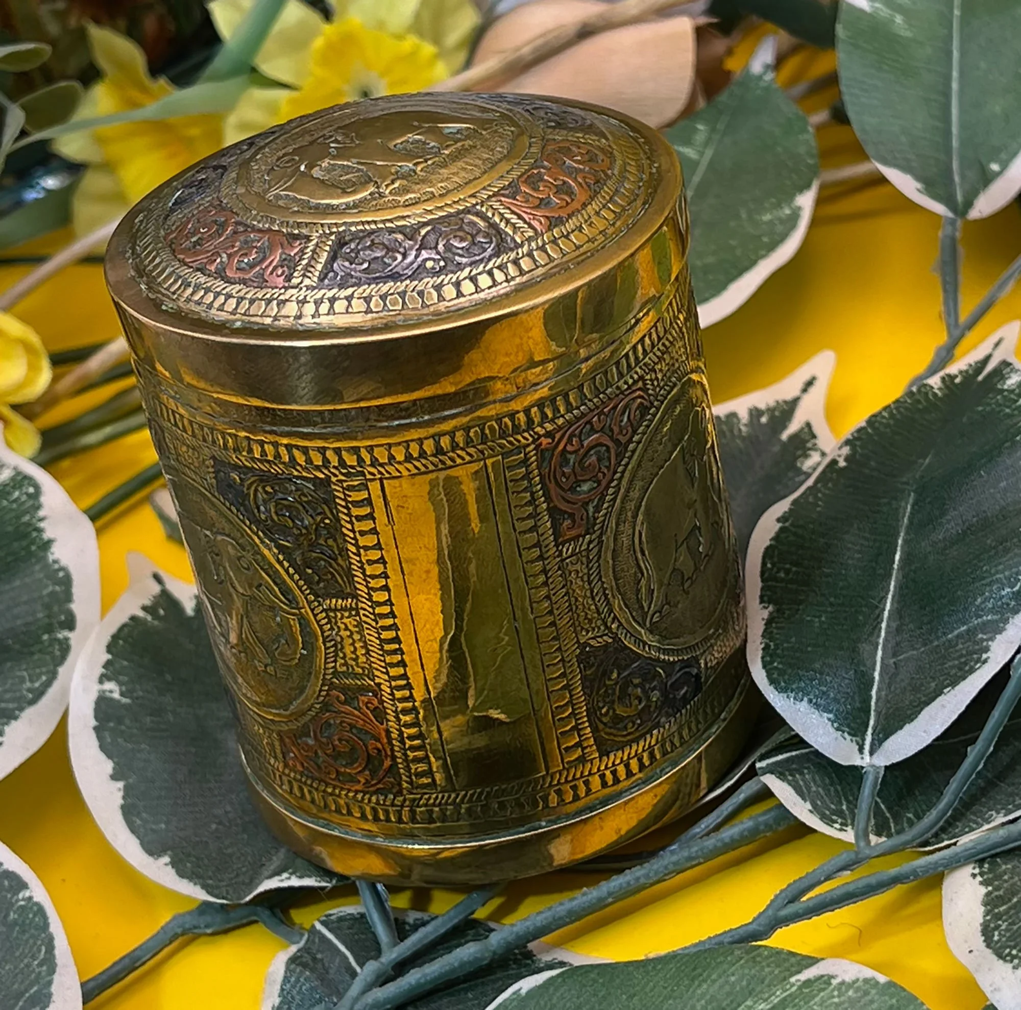 Indian, brass and copper tin