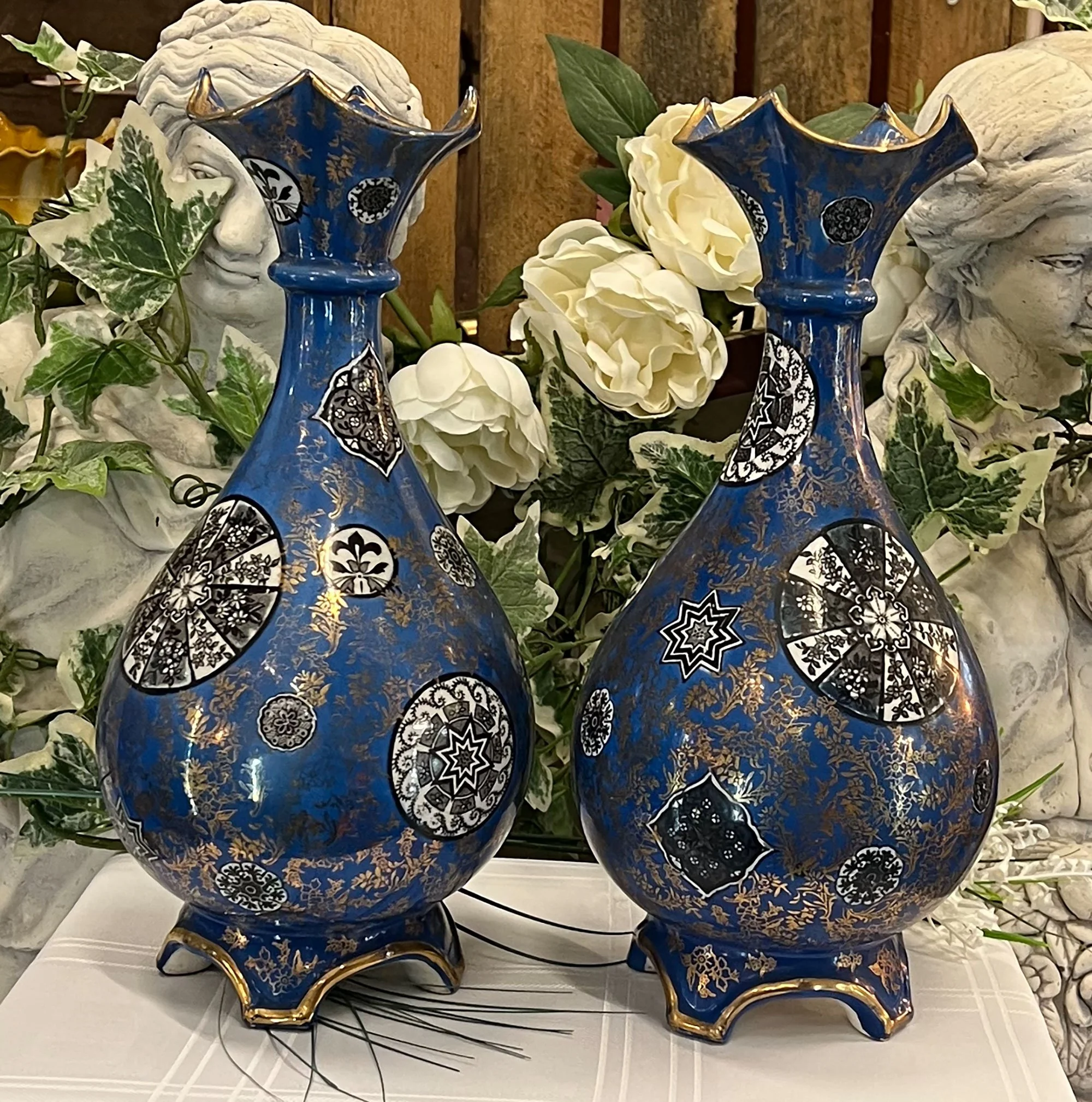 Pair Victorian Vases