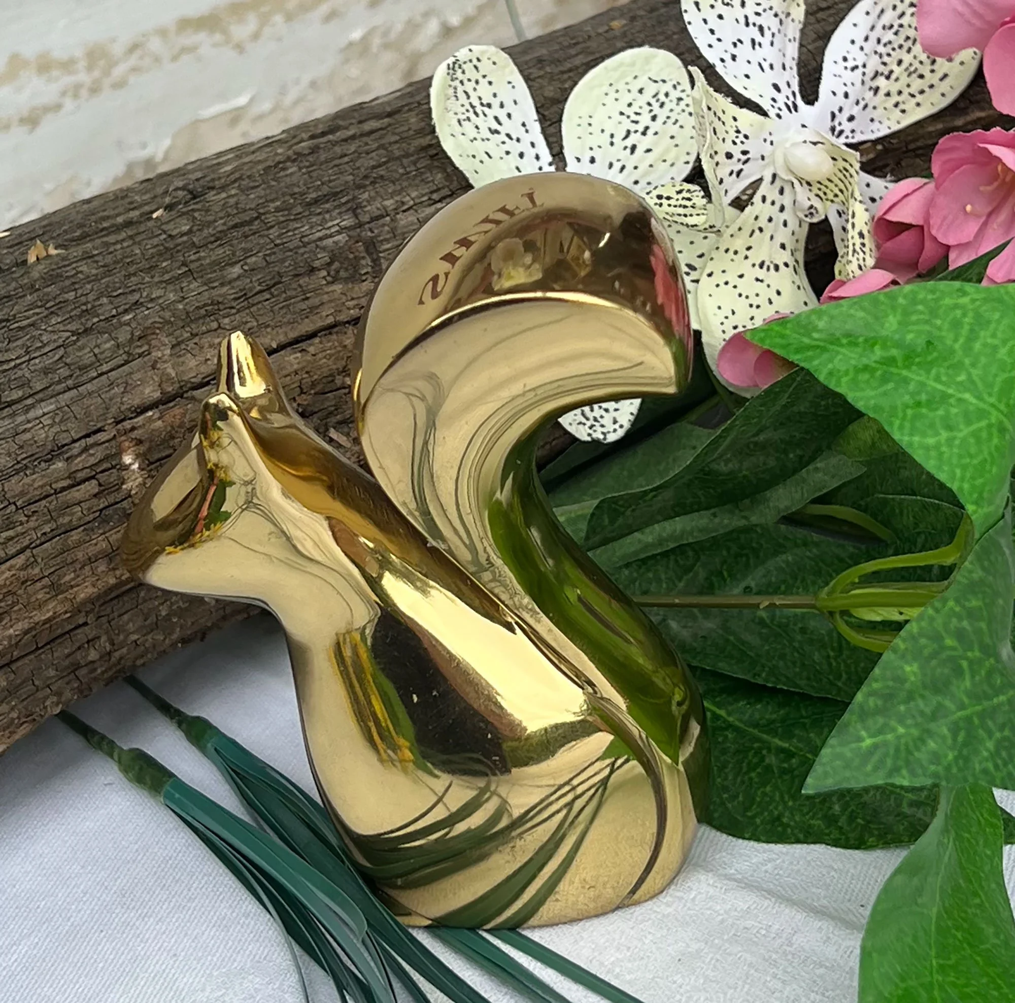 Brass Squirrel Paperweight