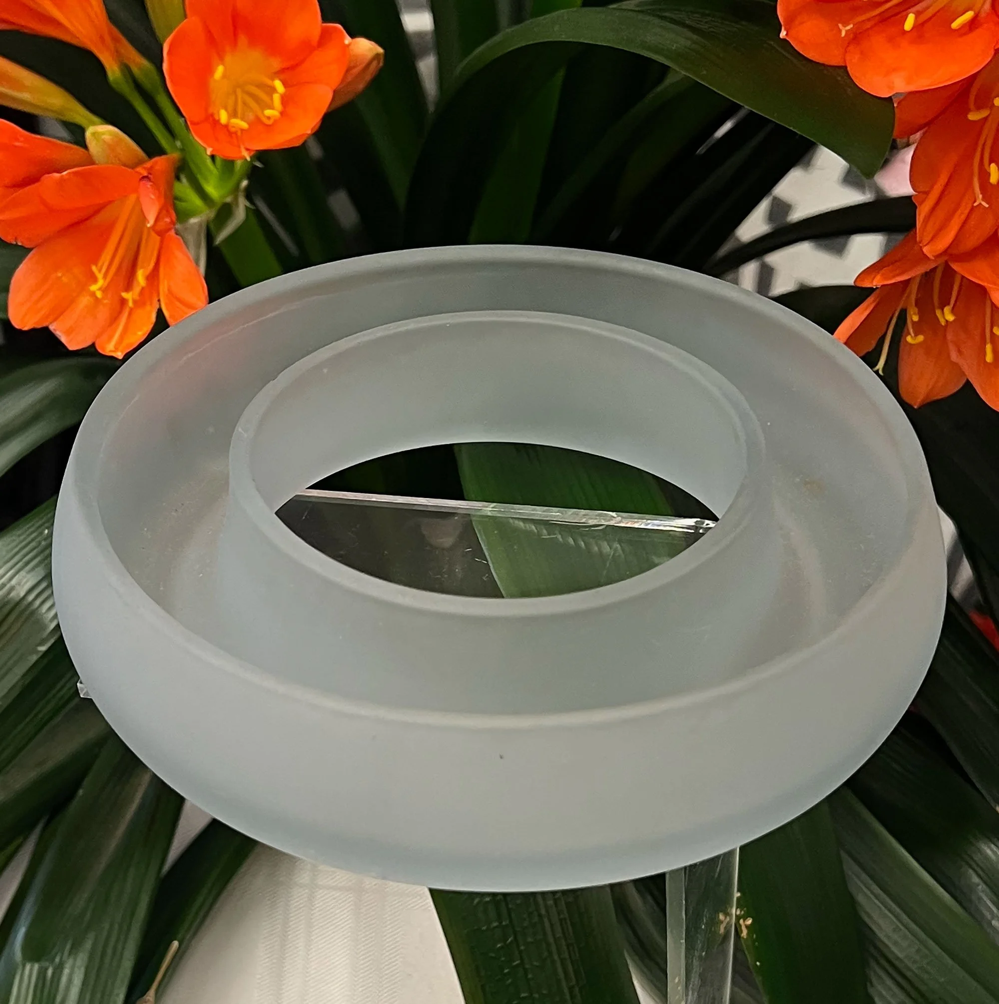 Frosted Glass Posy Ring