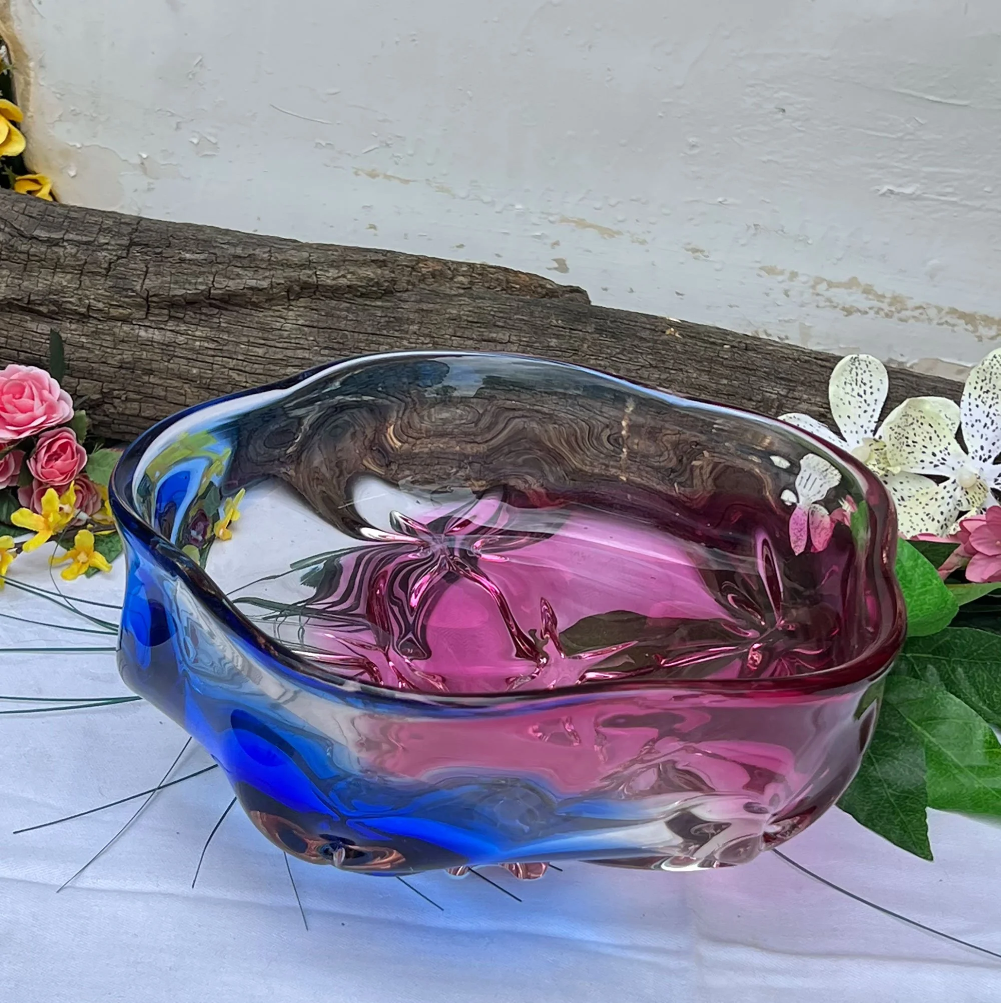 Murano Somerso Glass Bowl