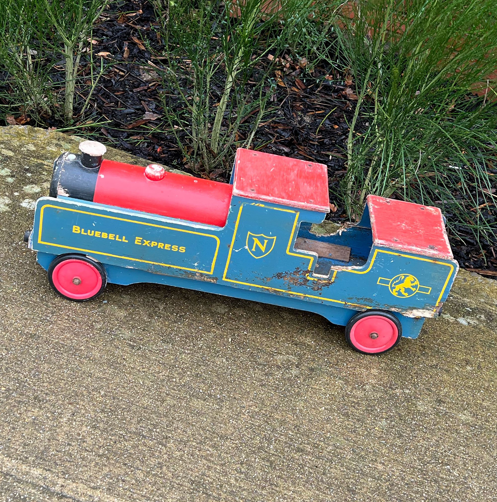 Vintage, large wood train