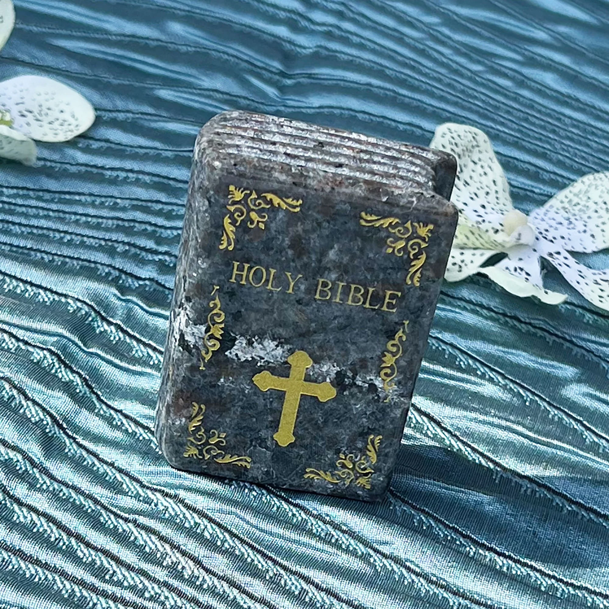 Yooperlite fluorescent Bible ornament