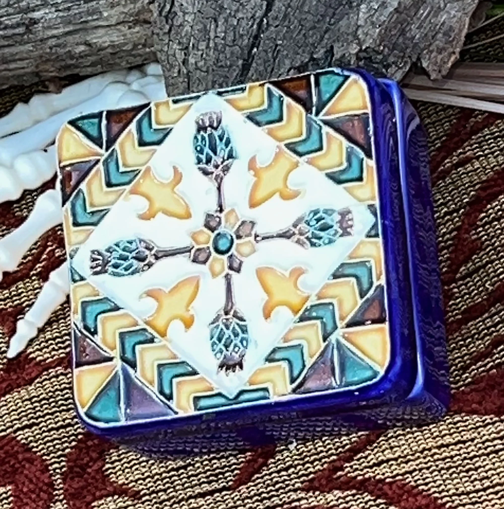 Artistic Ceramic Trinket Box