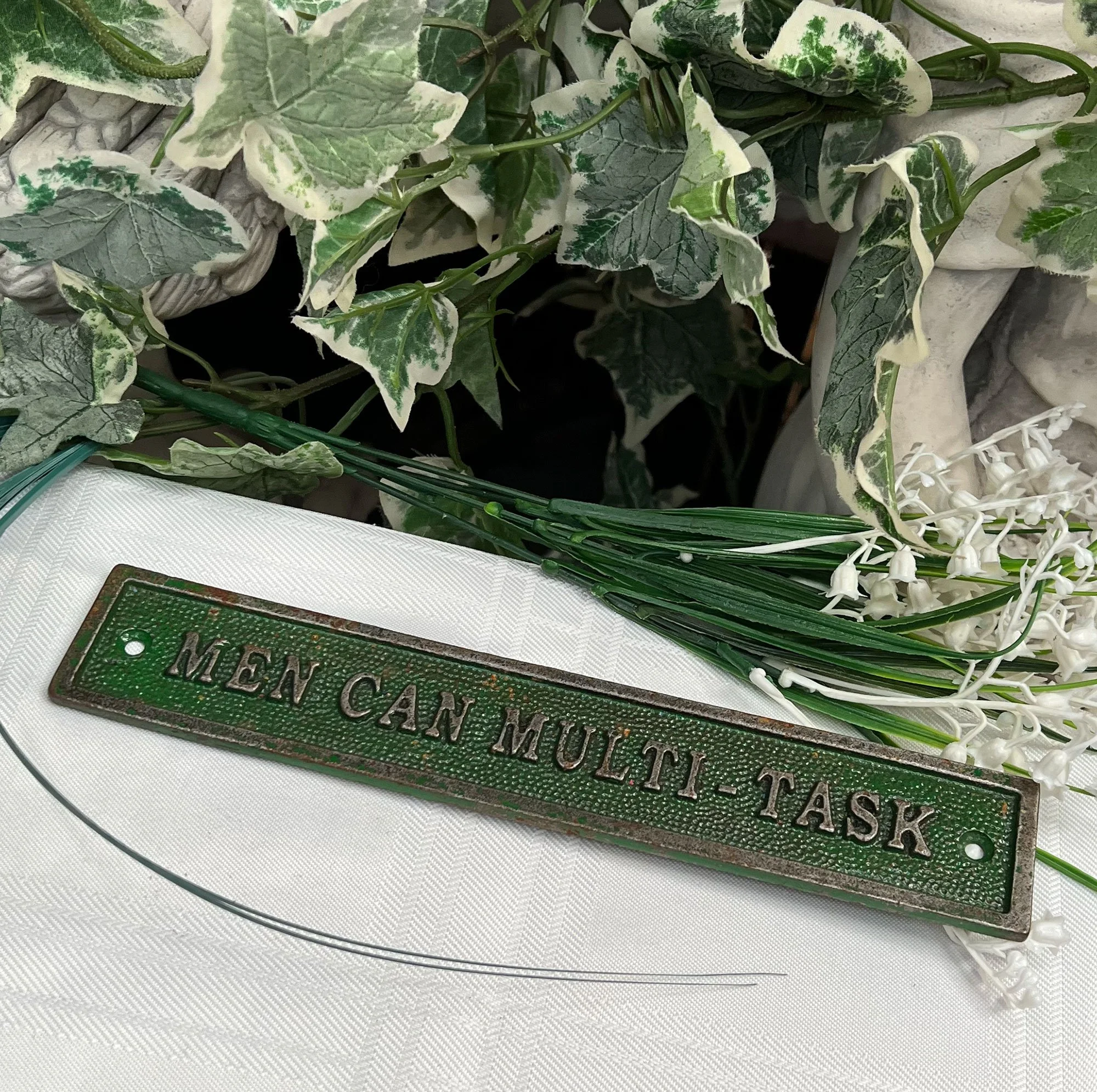 Men Can Multi Task sign