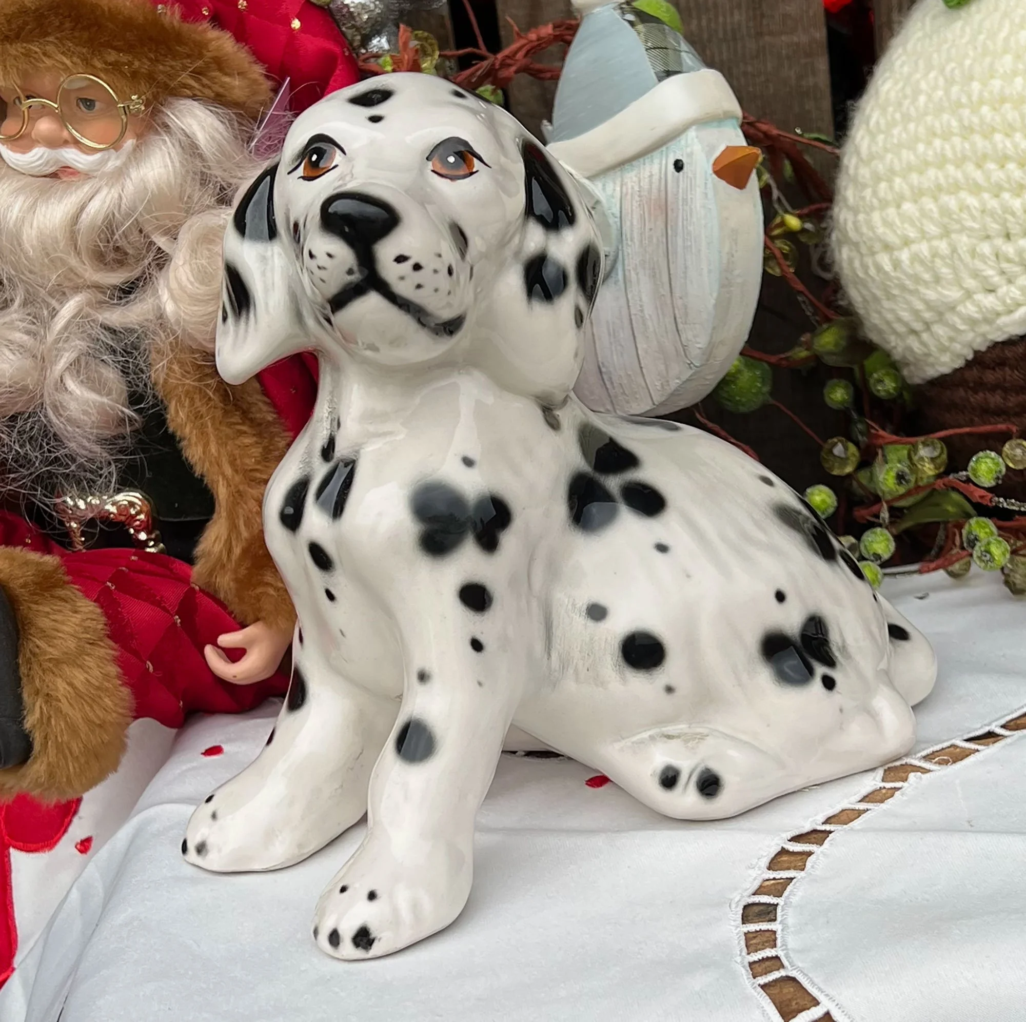 Ceramic Dalmatian dog