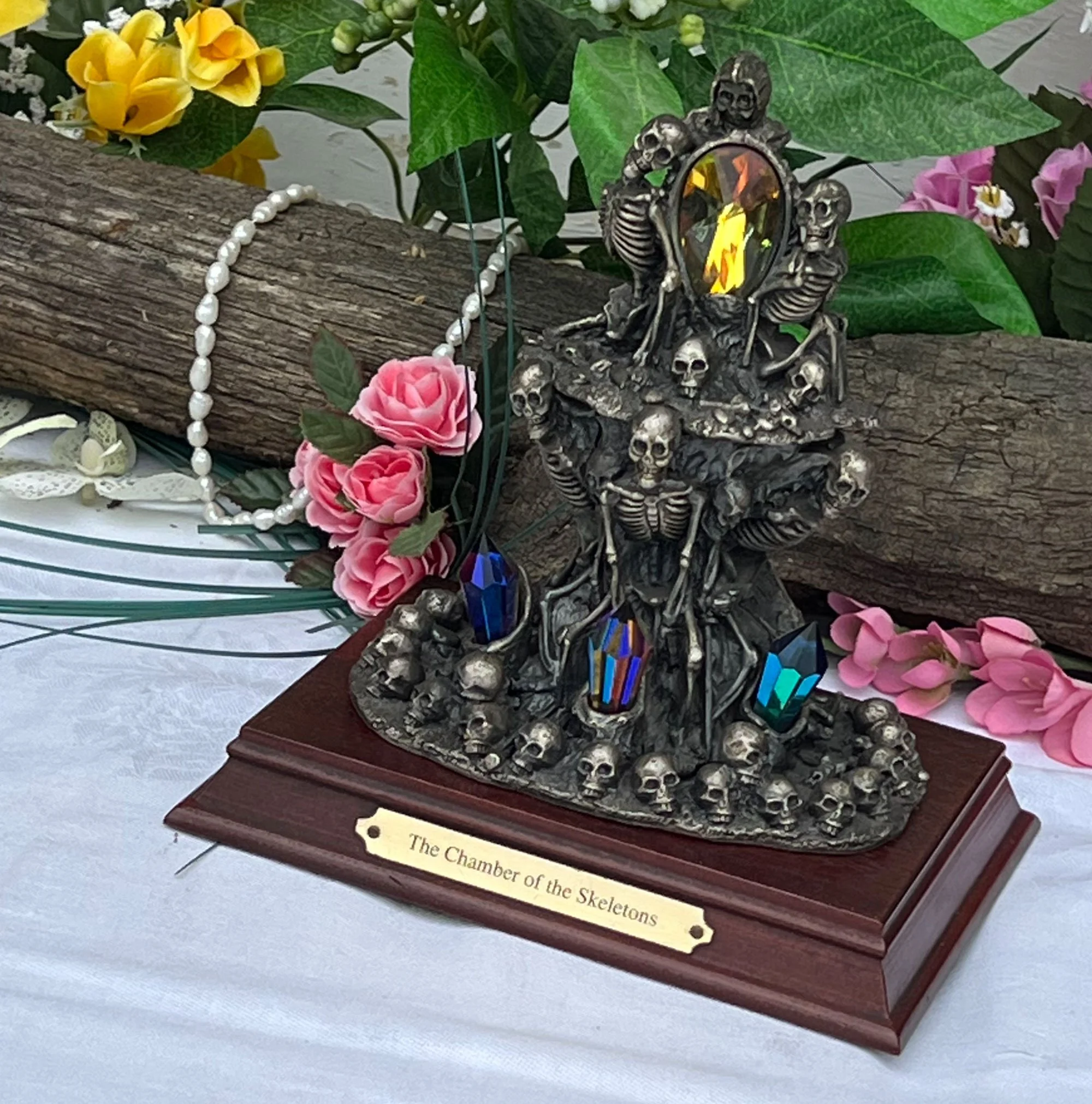 Pewter Chamber Of Skeletons Sculpture