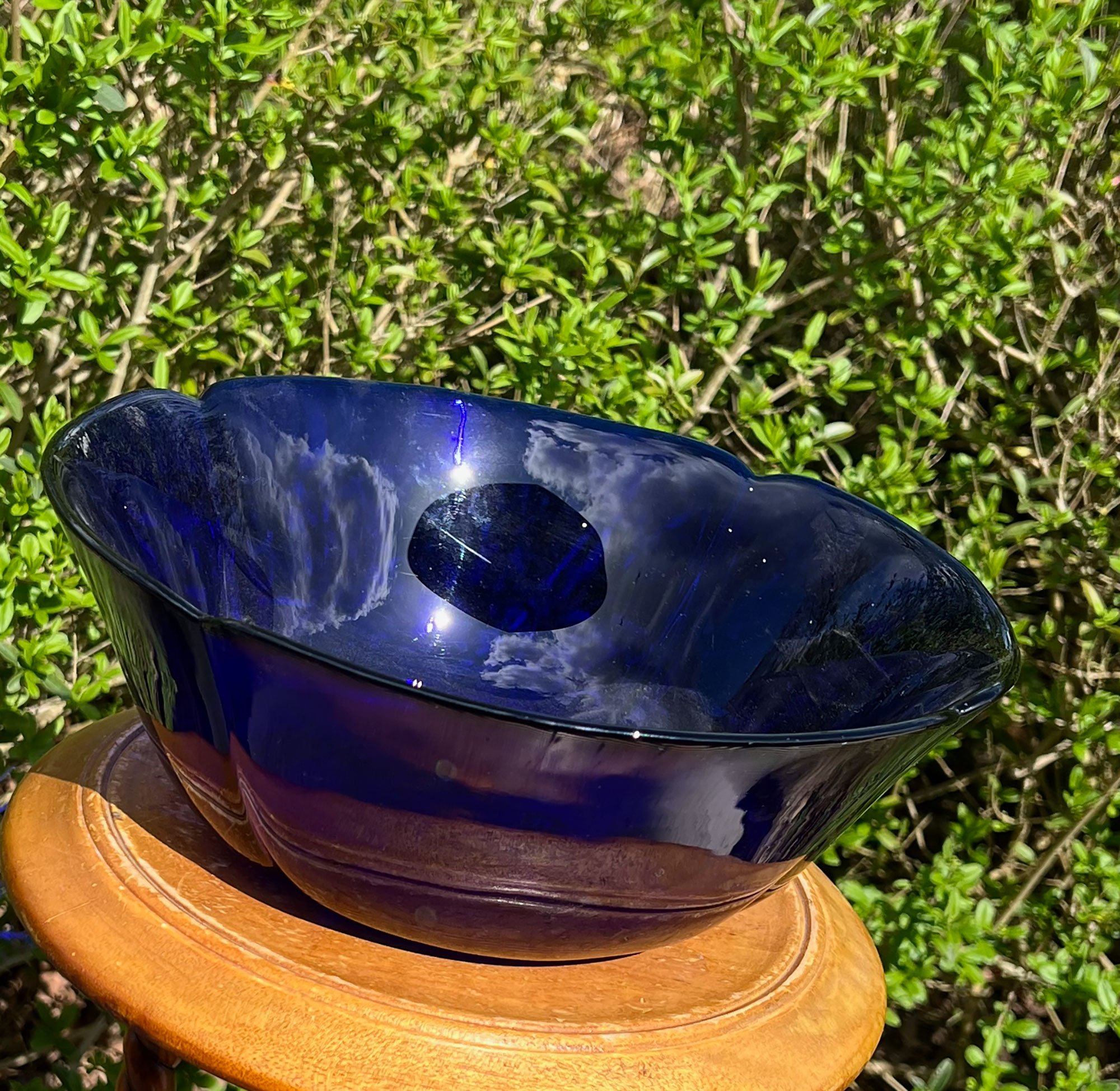 Cobalt Blue Glass Bowl