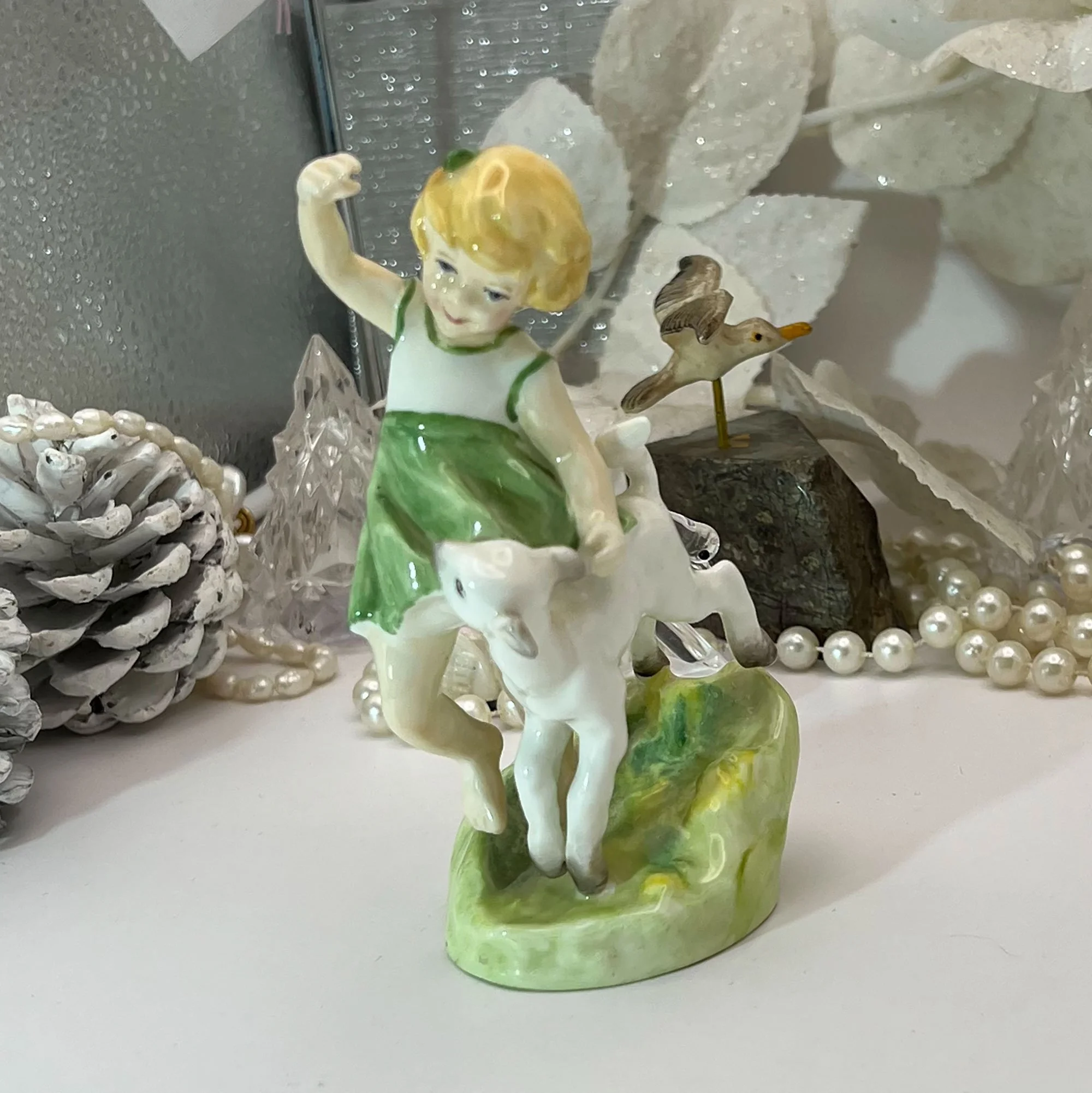 Royal Worcester fine bone china figurine, 'Springtime'