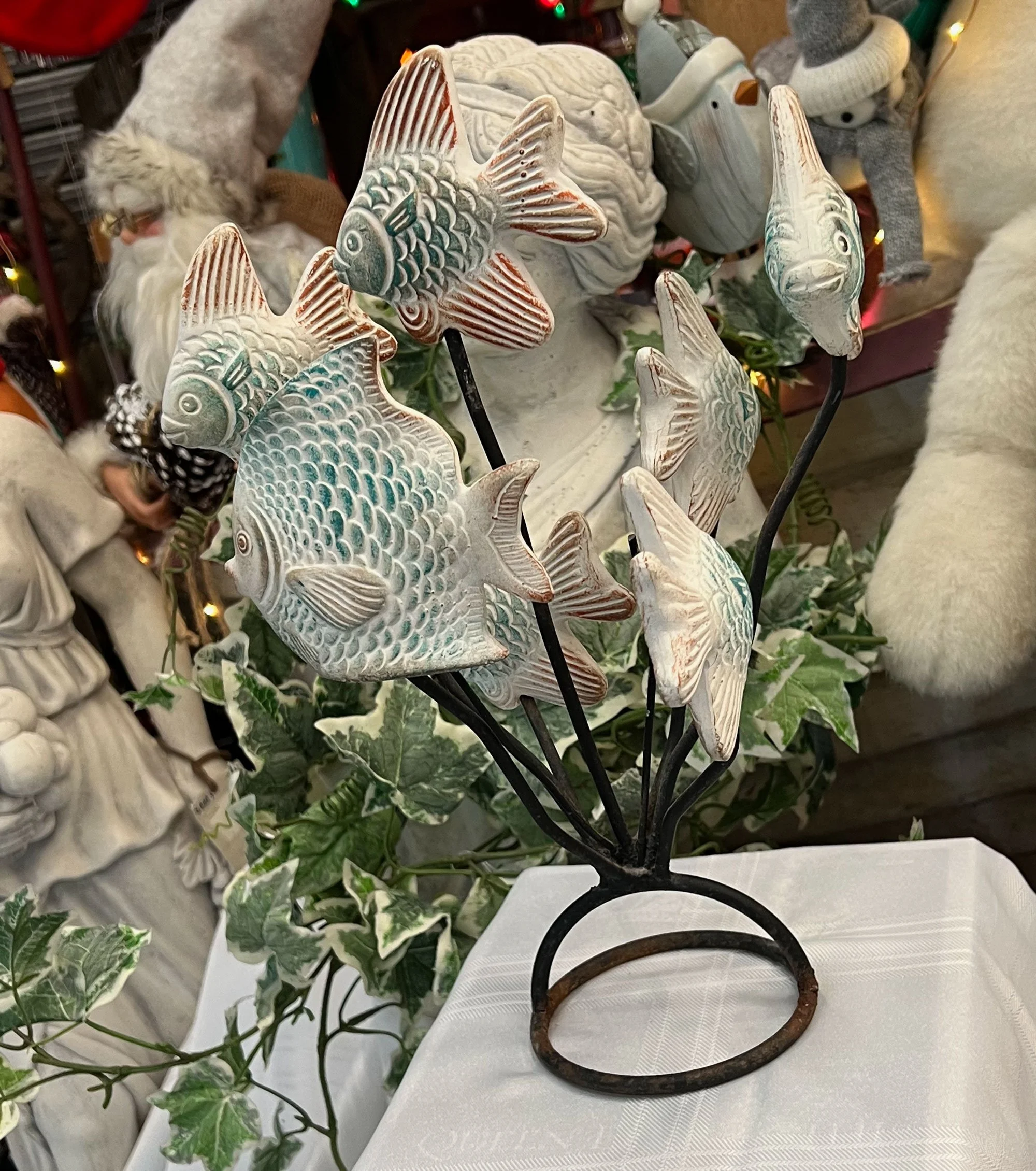 Fishes On Metal Stand