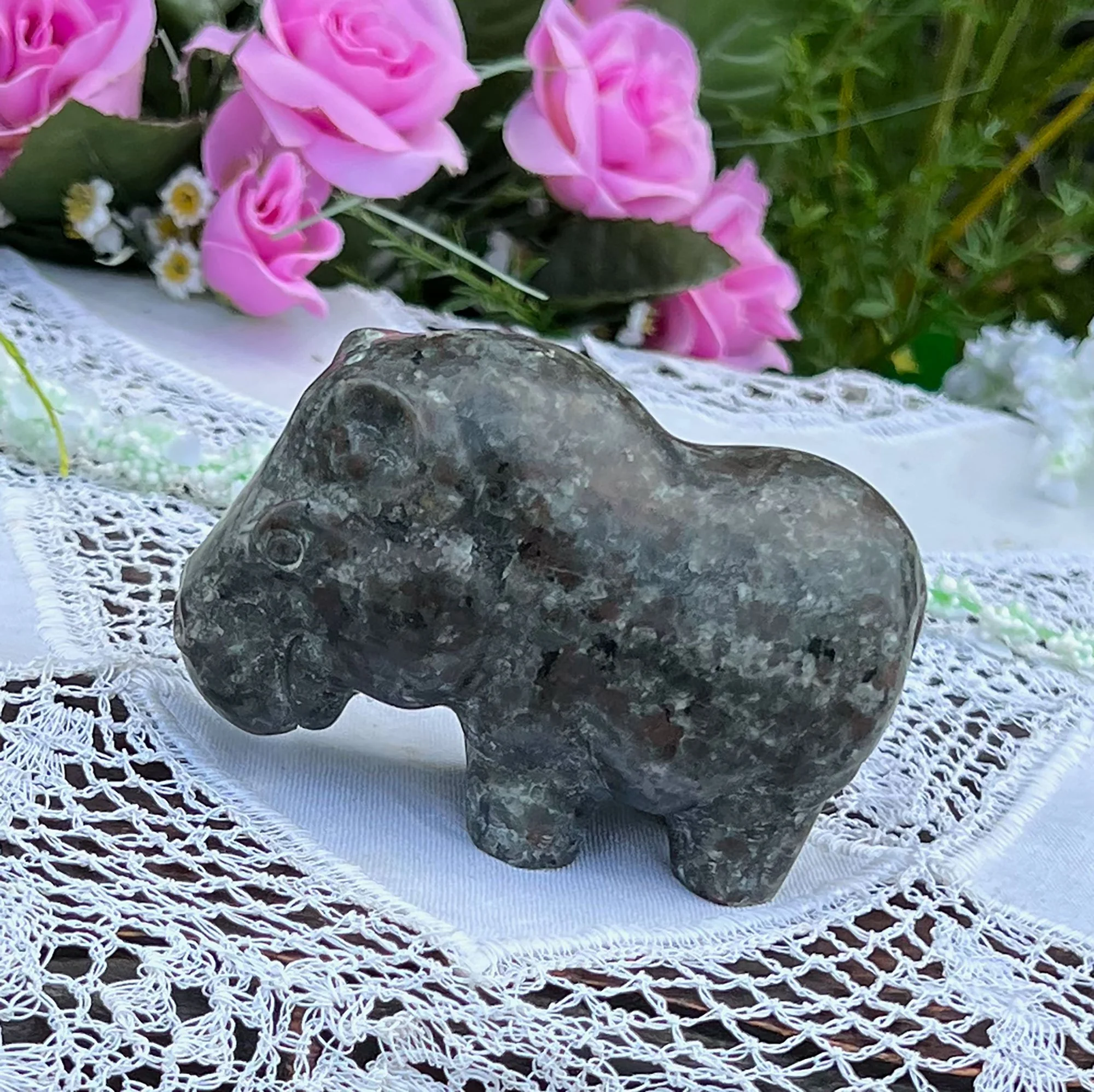 Yooperlite stone hippo