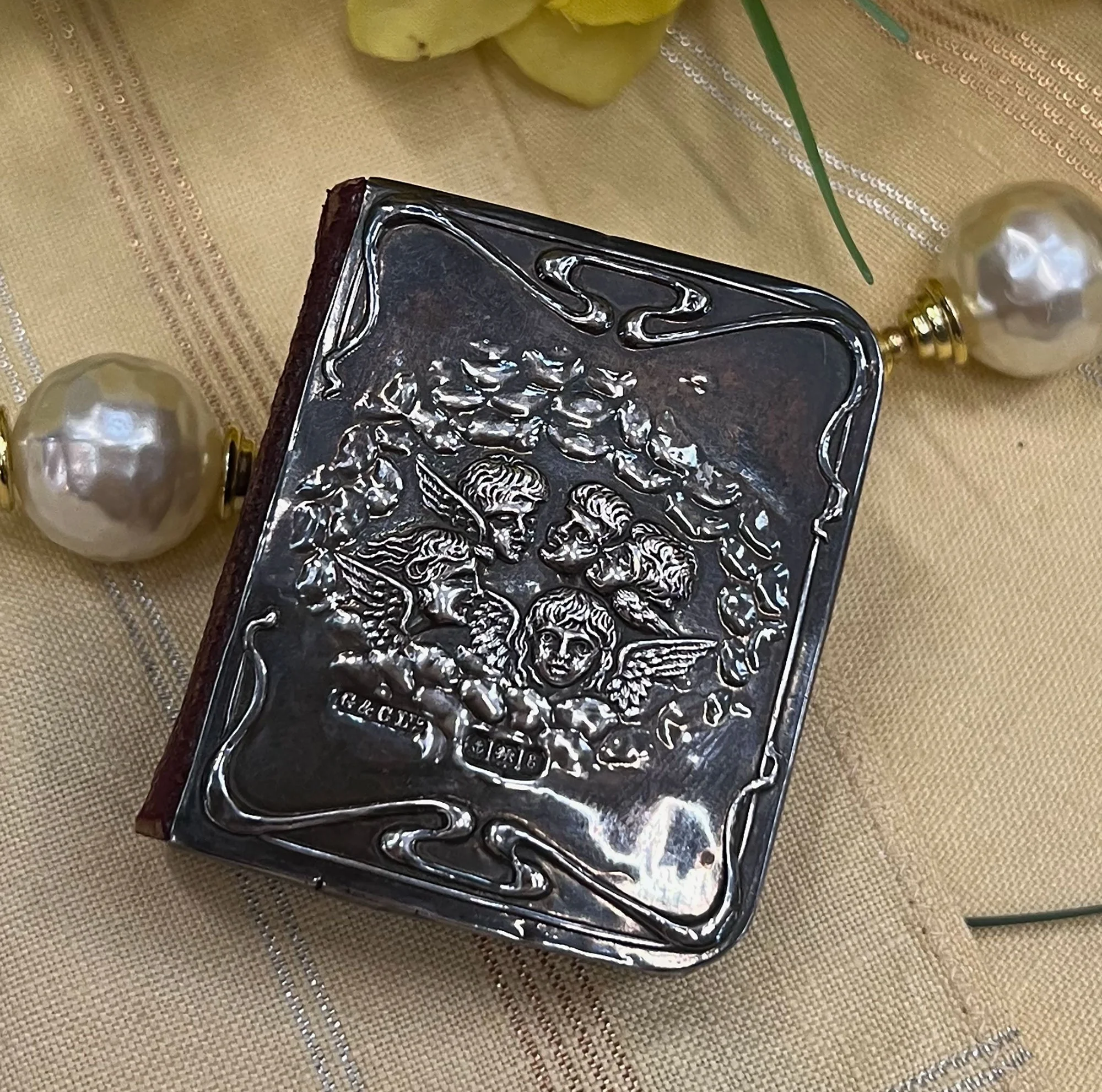 Hallmarked silver prayer book